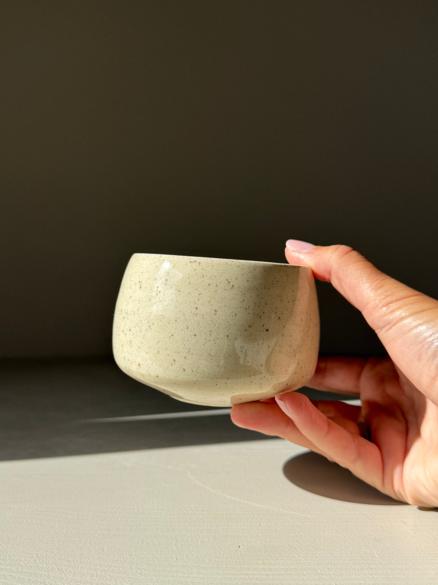 Cups - Speckled Clear Glaze
