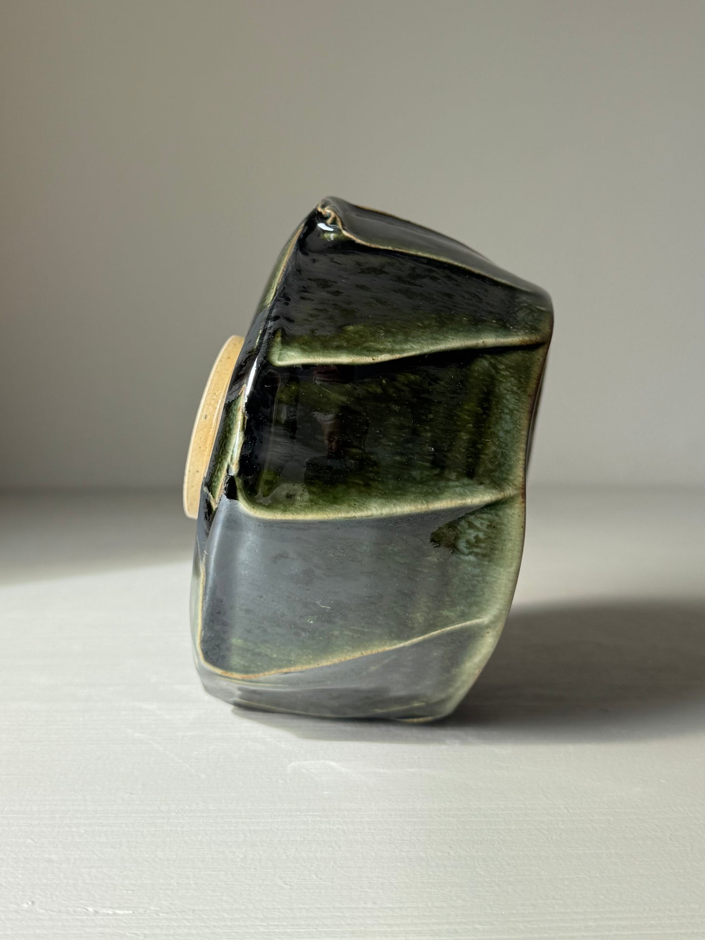 Textured Matcha Bowl - Hinoki Series #09