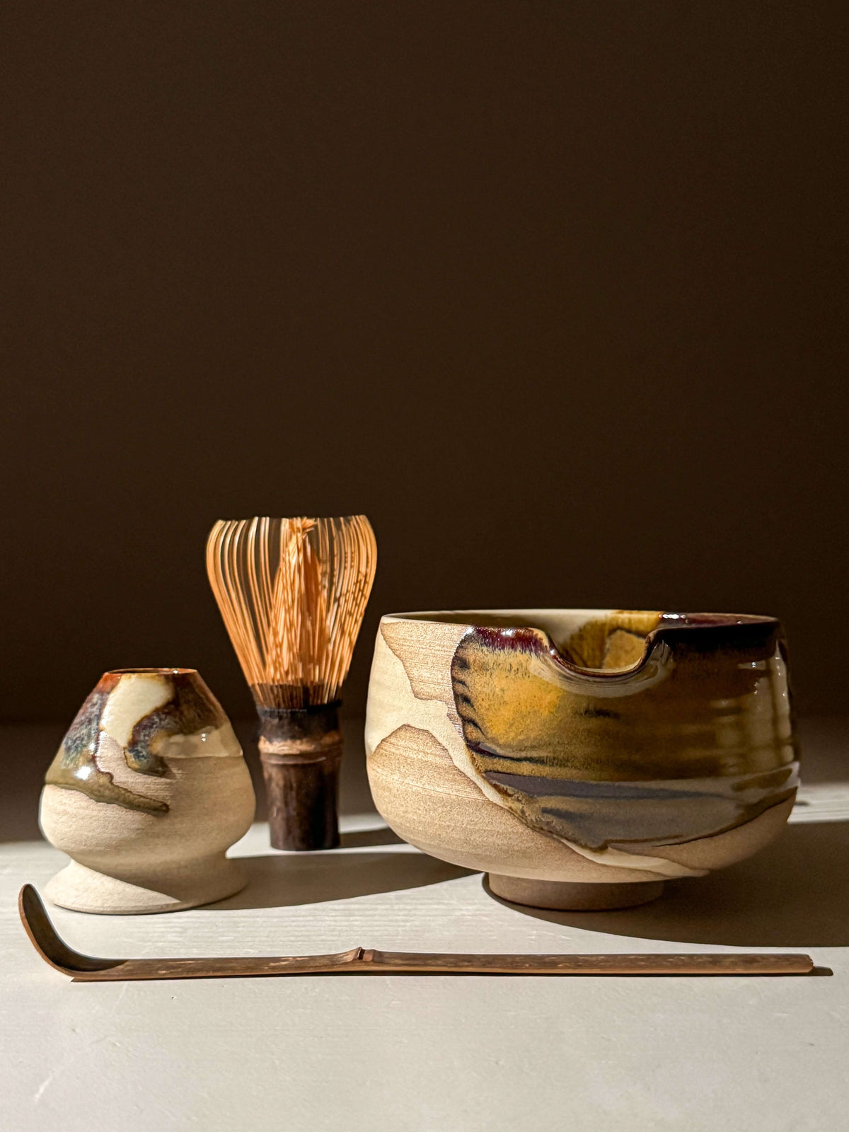 Matcha Bowl with Spout – Inyo #01
