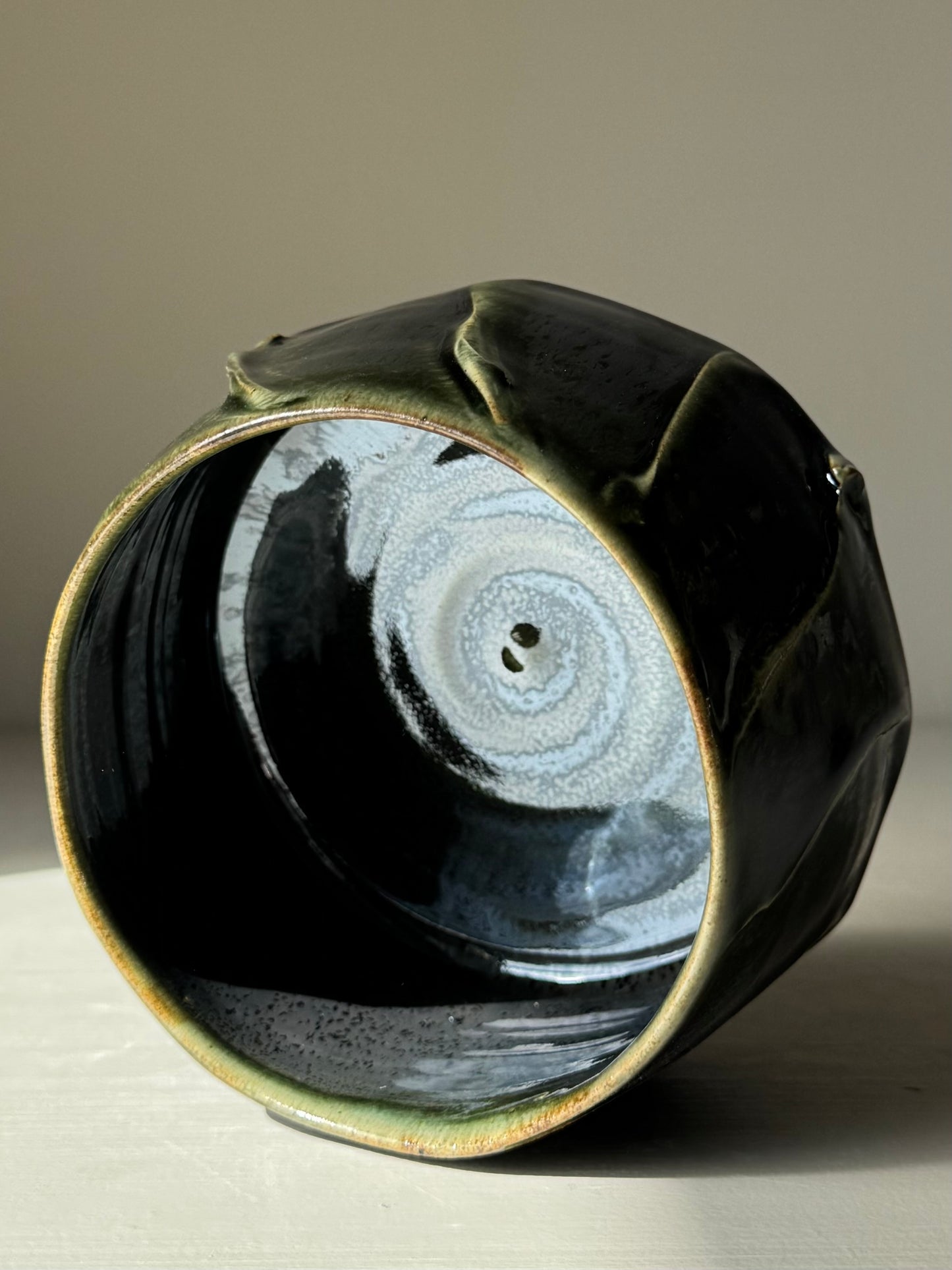 Textured Matcha Bowl - Hinoki Series #11
