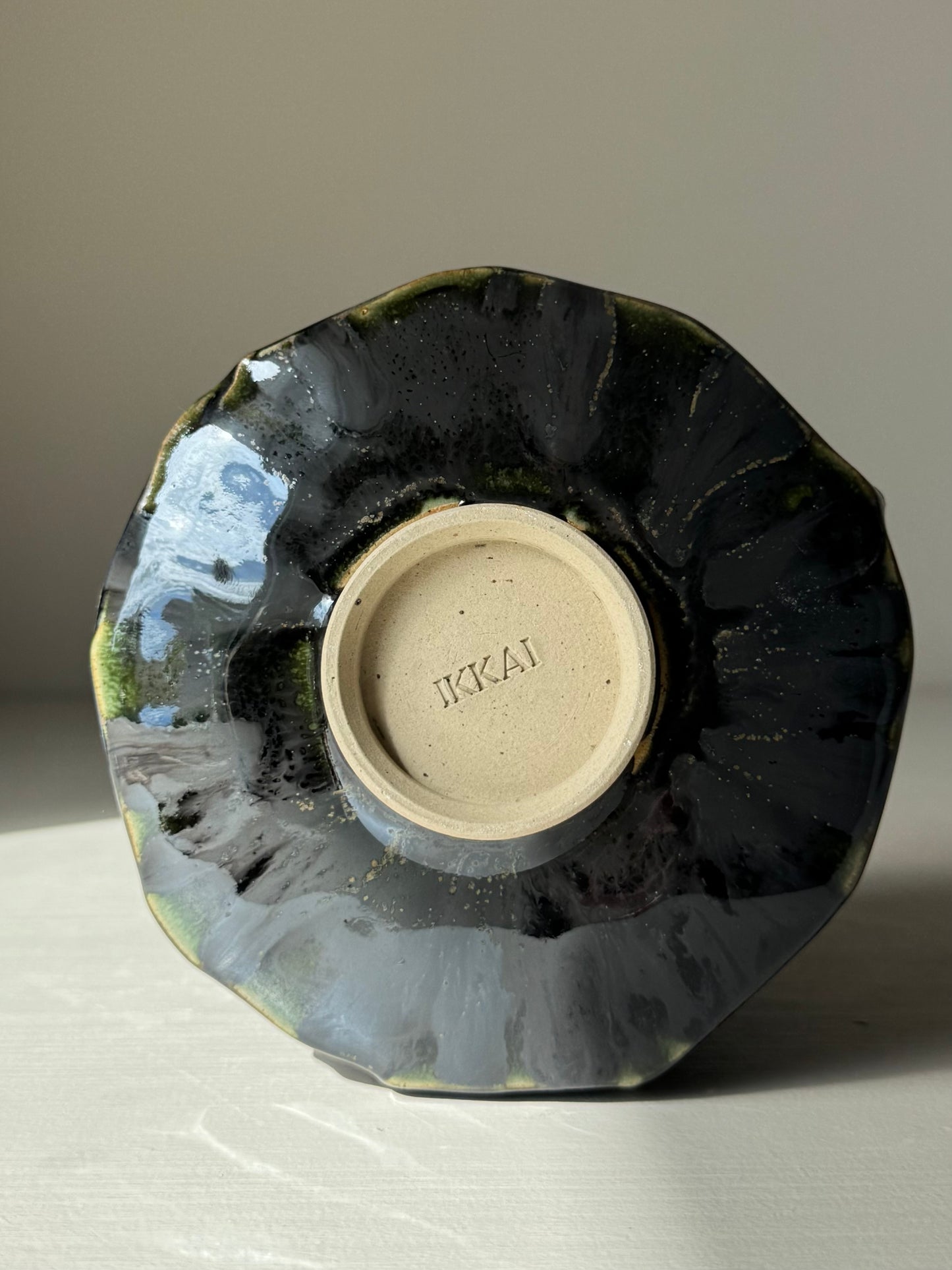 Textured Matcha Bowl - Hinoki Series #11