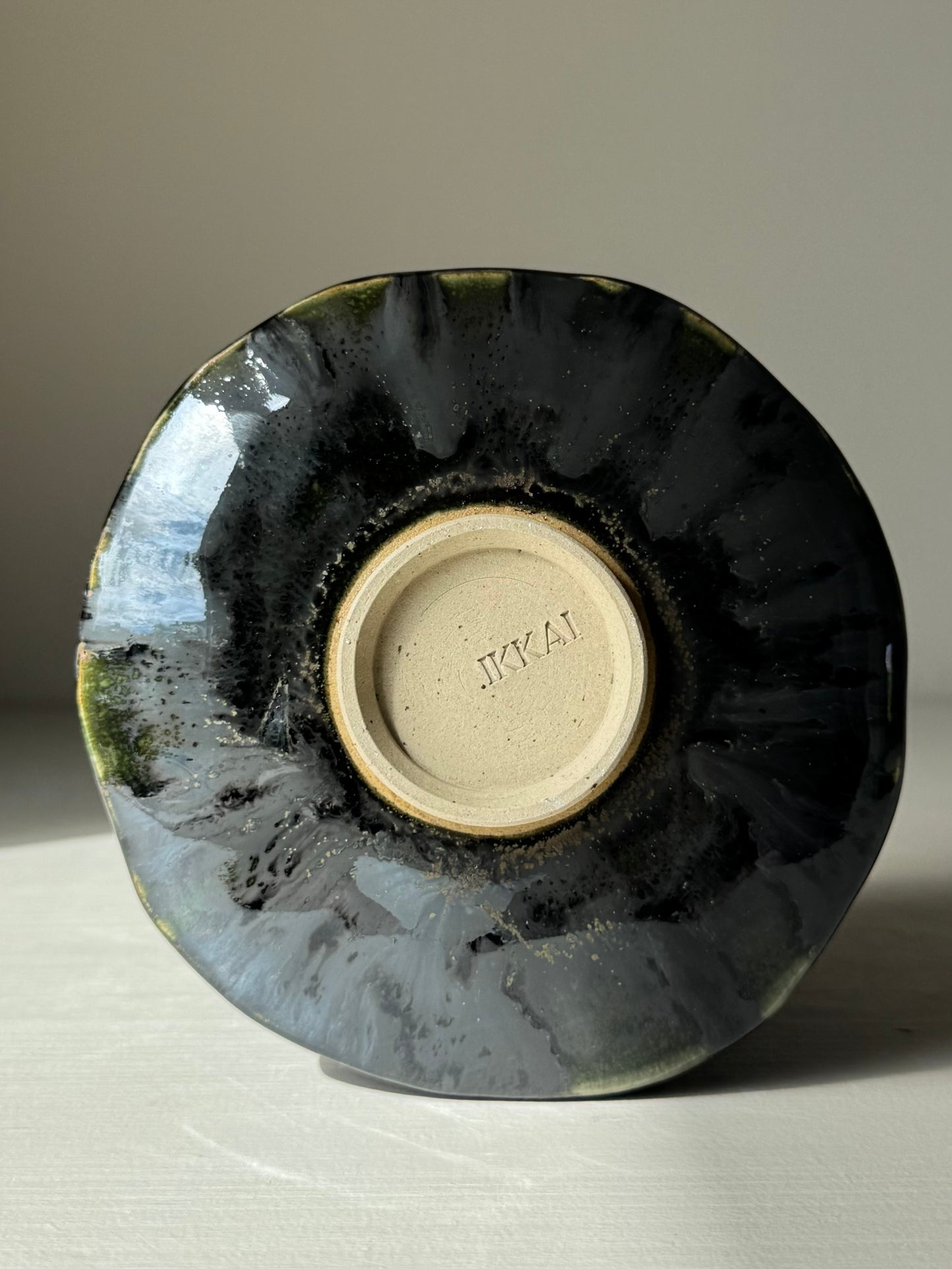 Textured Matcha Bowl - Hinoki Series #10