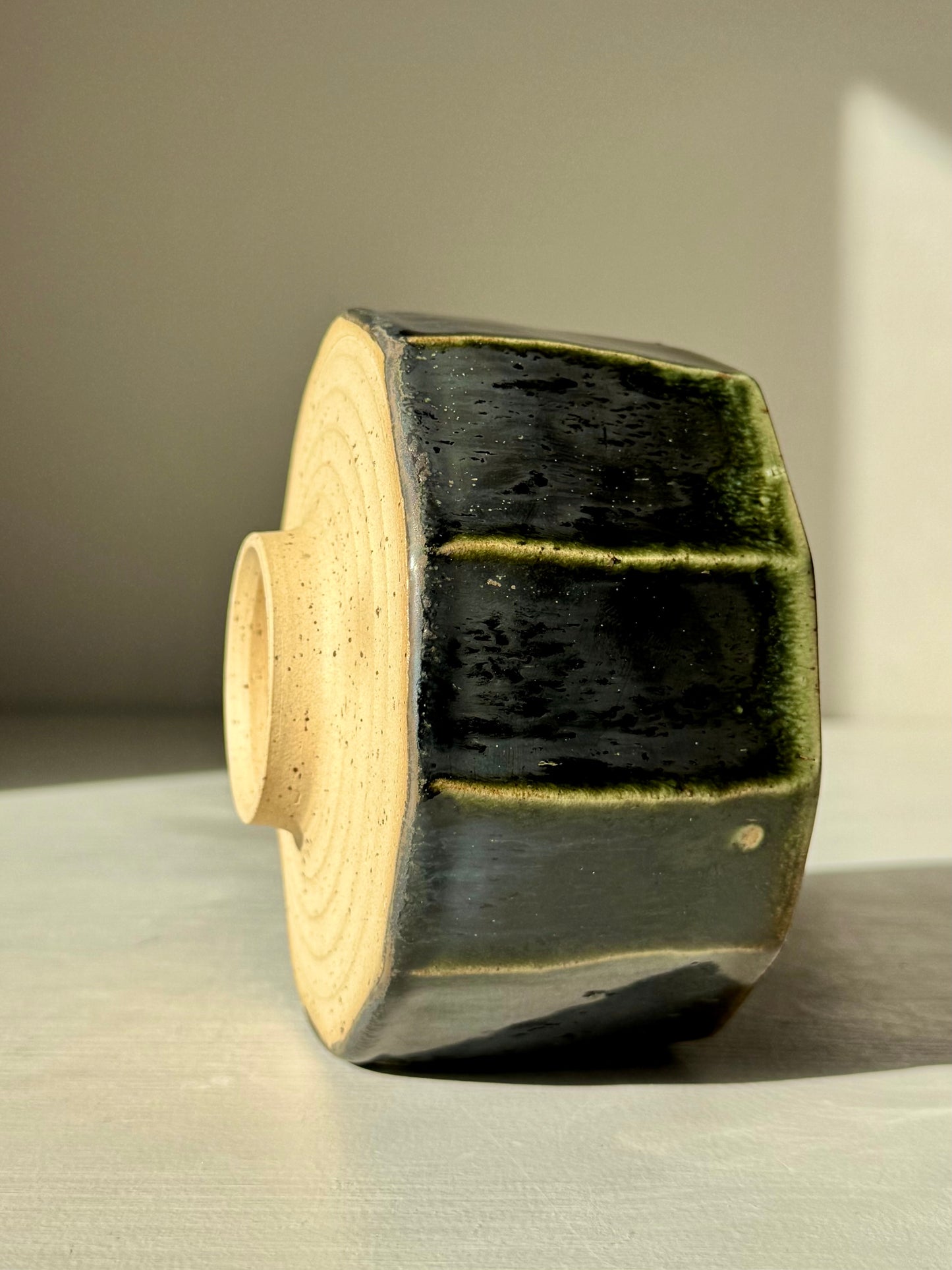 Faceted Matcha Bowl - Hinoki Series #02