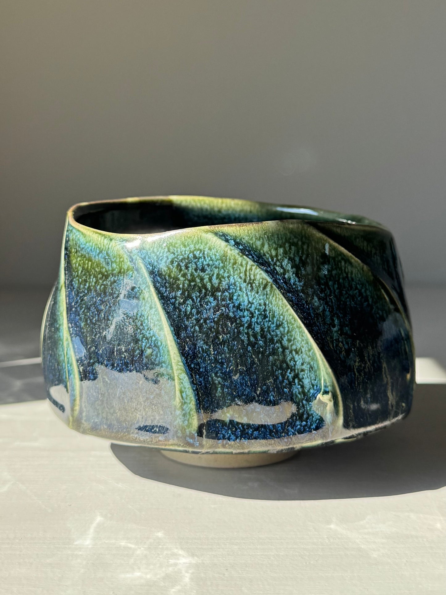 Textured Matcha Bowl - Hinoki Series #02