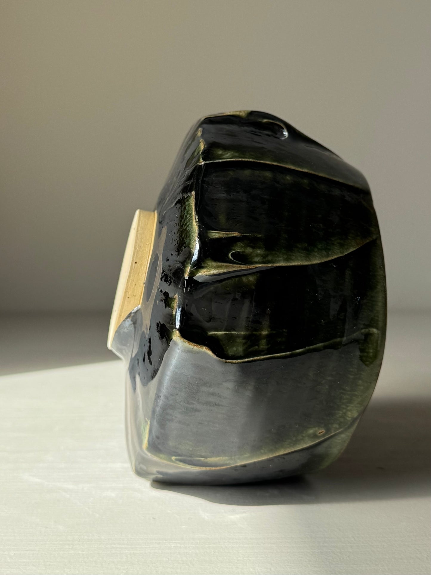Textured Matcha Bowl - Hinoki Series #12