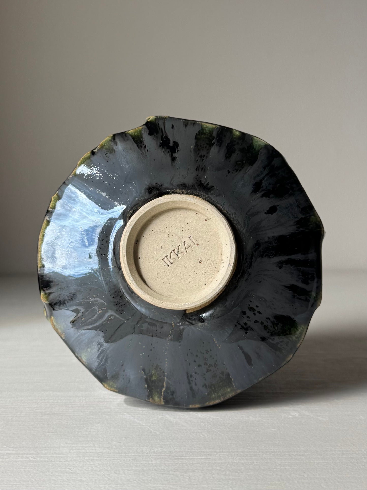 Textured Matcha Bowl - Hinoki Series #08