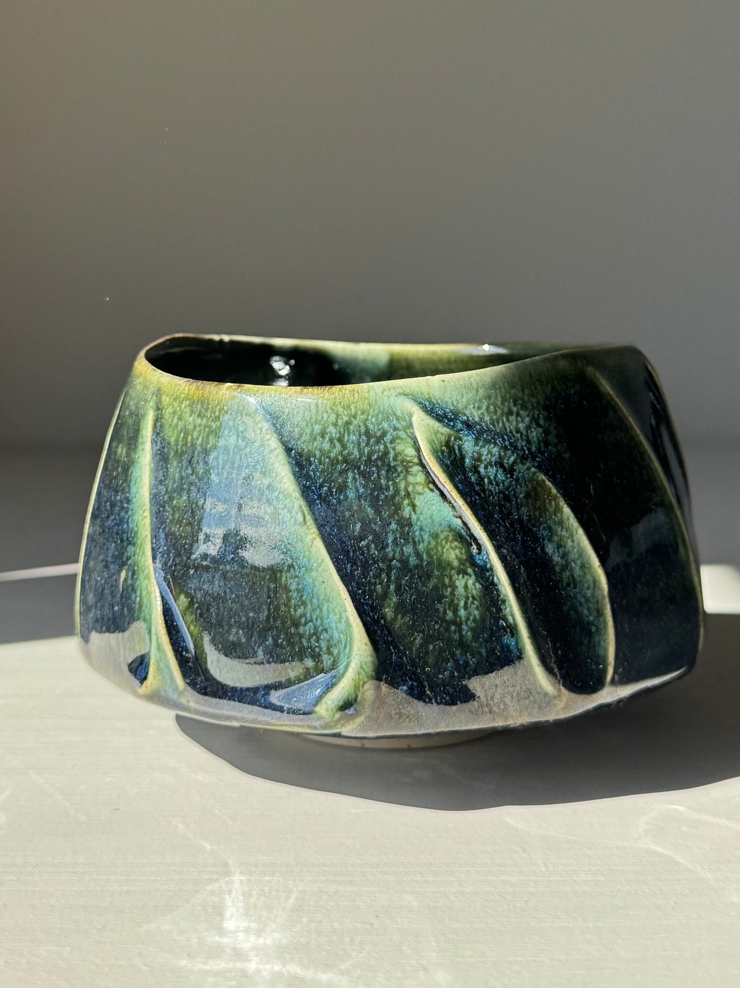 Textured Matcha Bowl - Hinoki Series #03