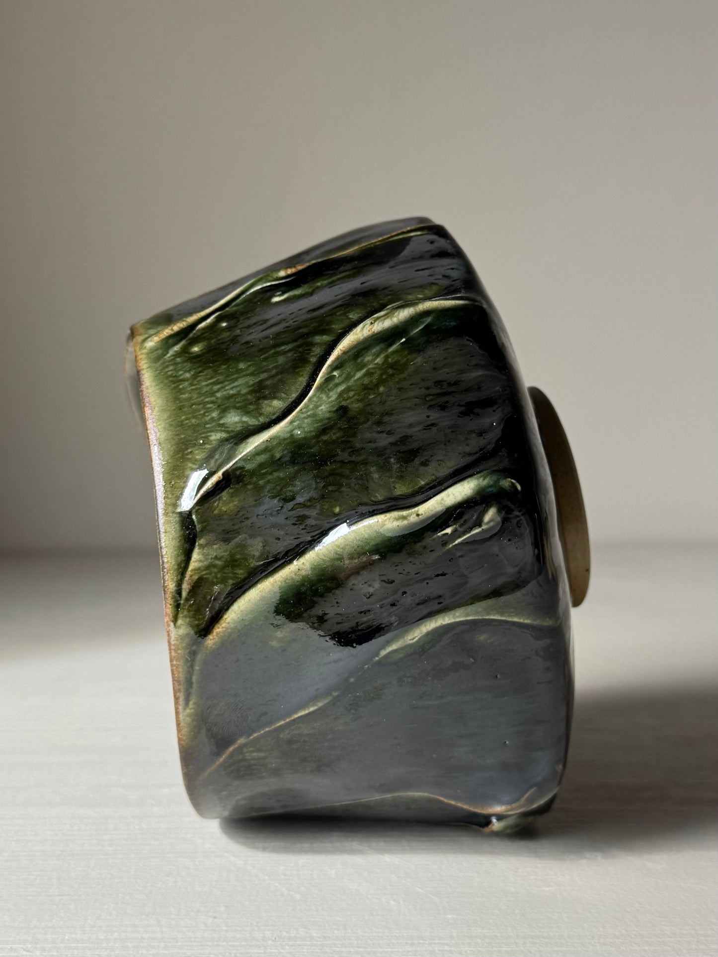 Textured Matcha Bowl - Hinoki Series #08