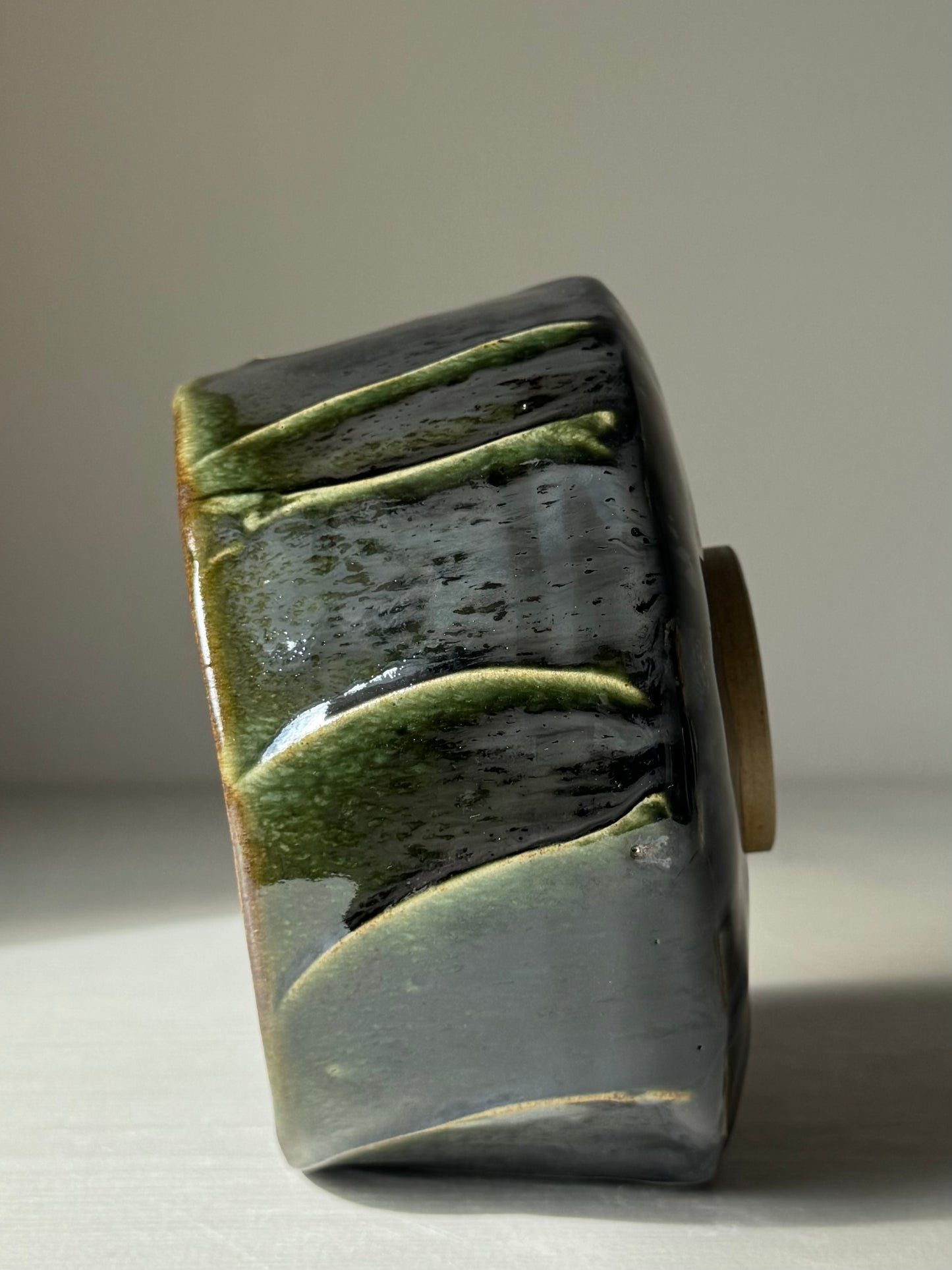 Textured Matcha Bowl - Hinoki Series #10