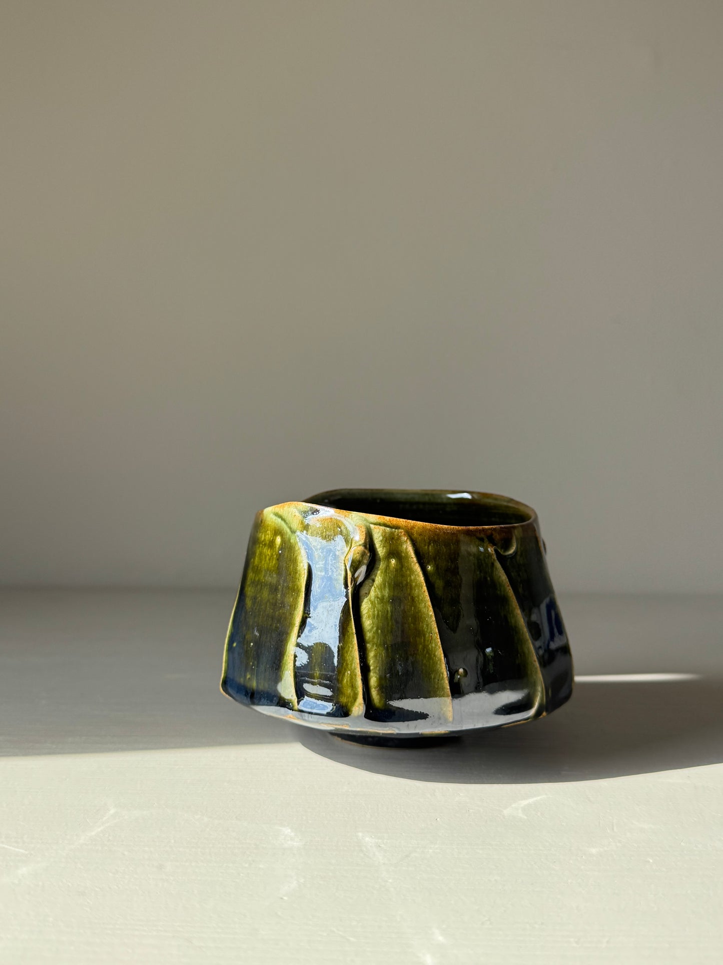 Textured Matcha Bowl - Hinoki Series #07