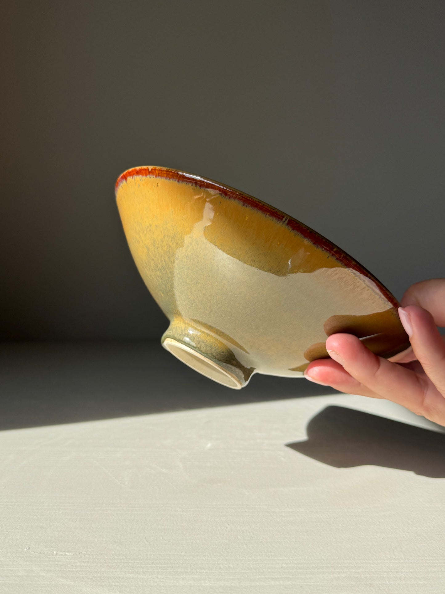 Shallow Dish - Tenmoku Glaze