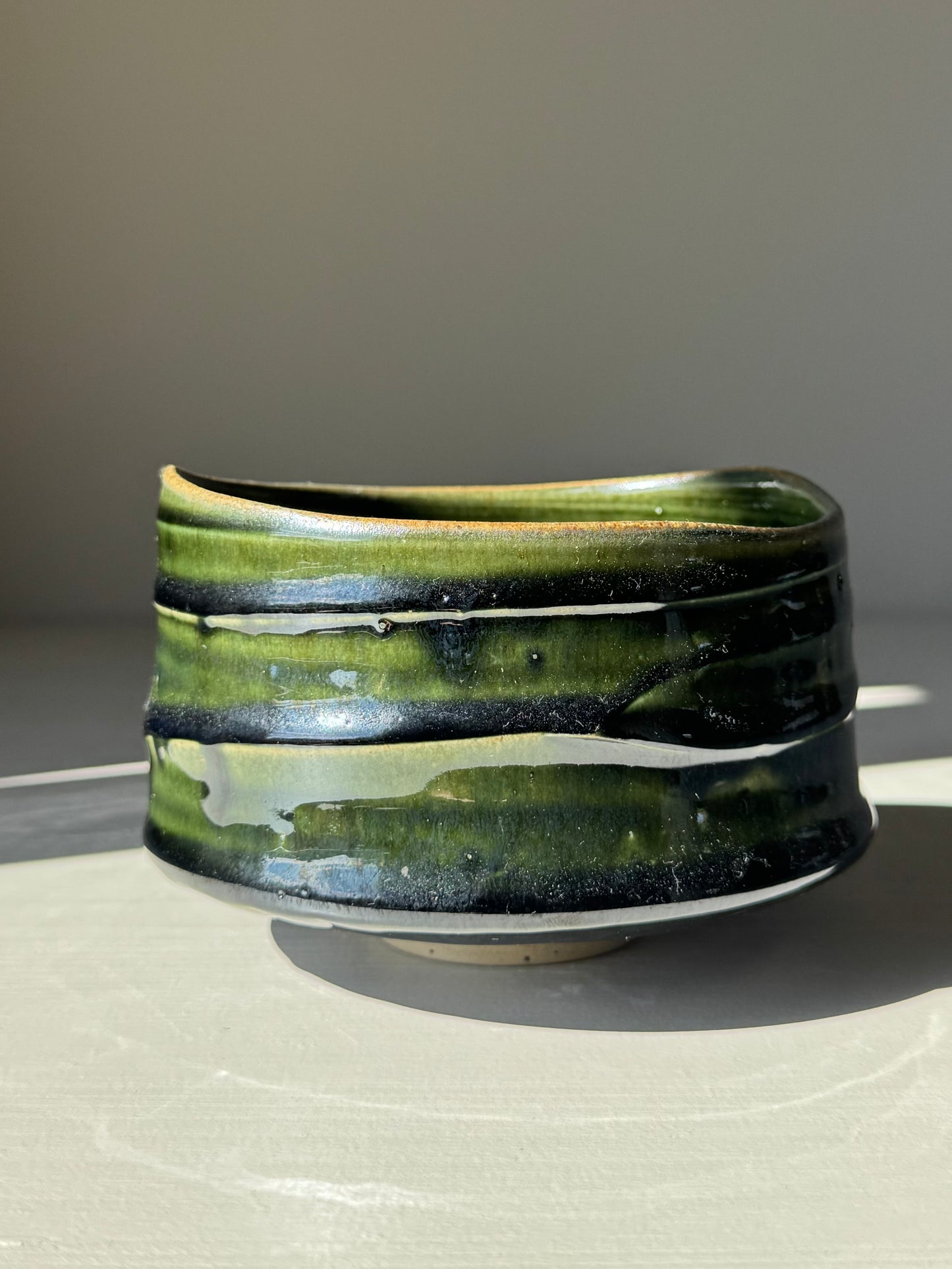 Textured Matcha Bowl - Hinoki Series #05