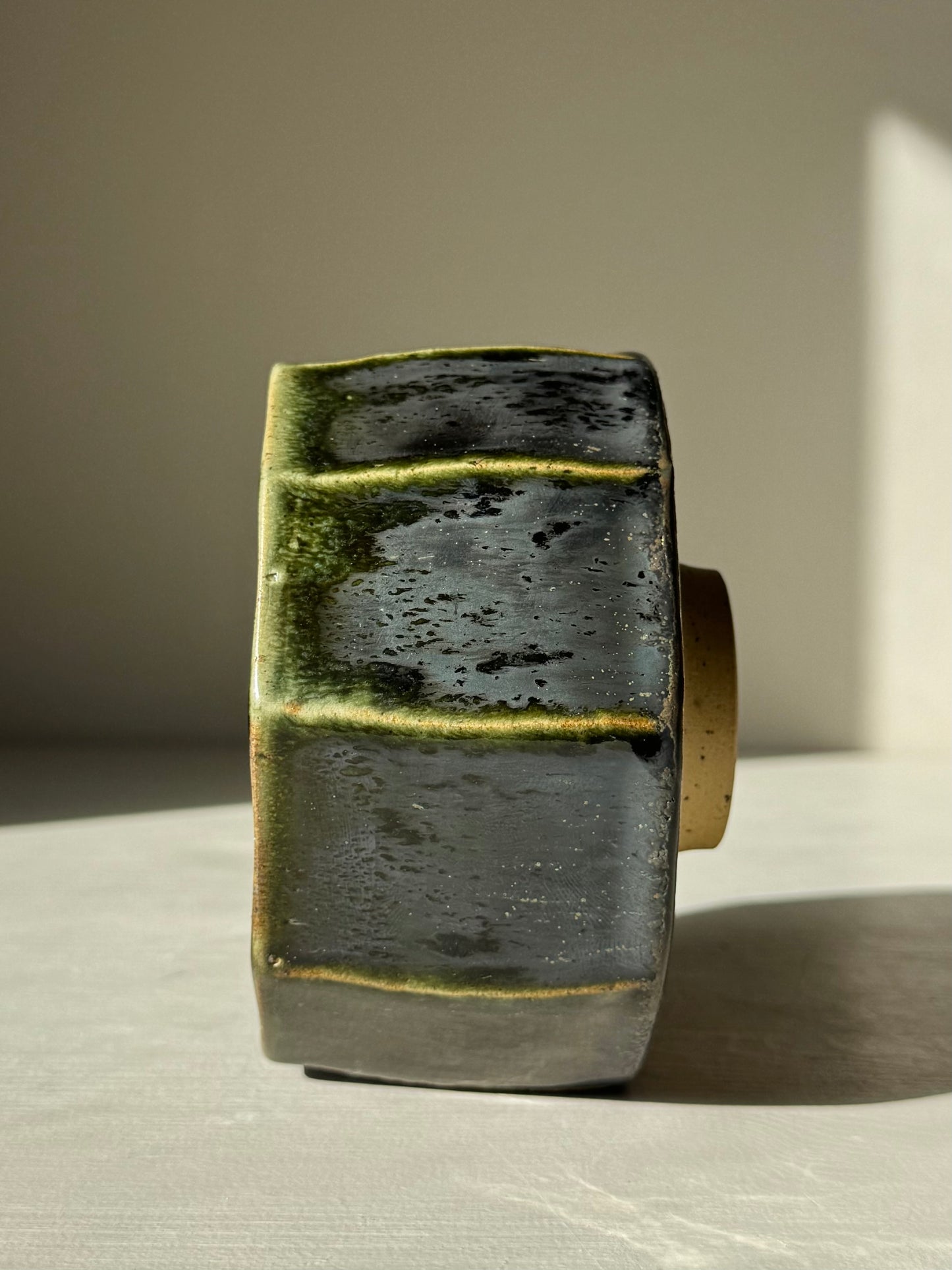 Faceted Matcha Bowl - Hinoki Series #02