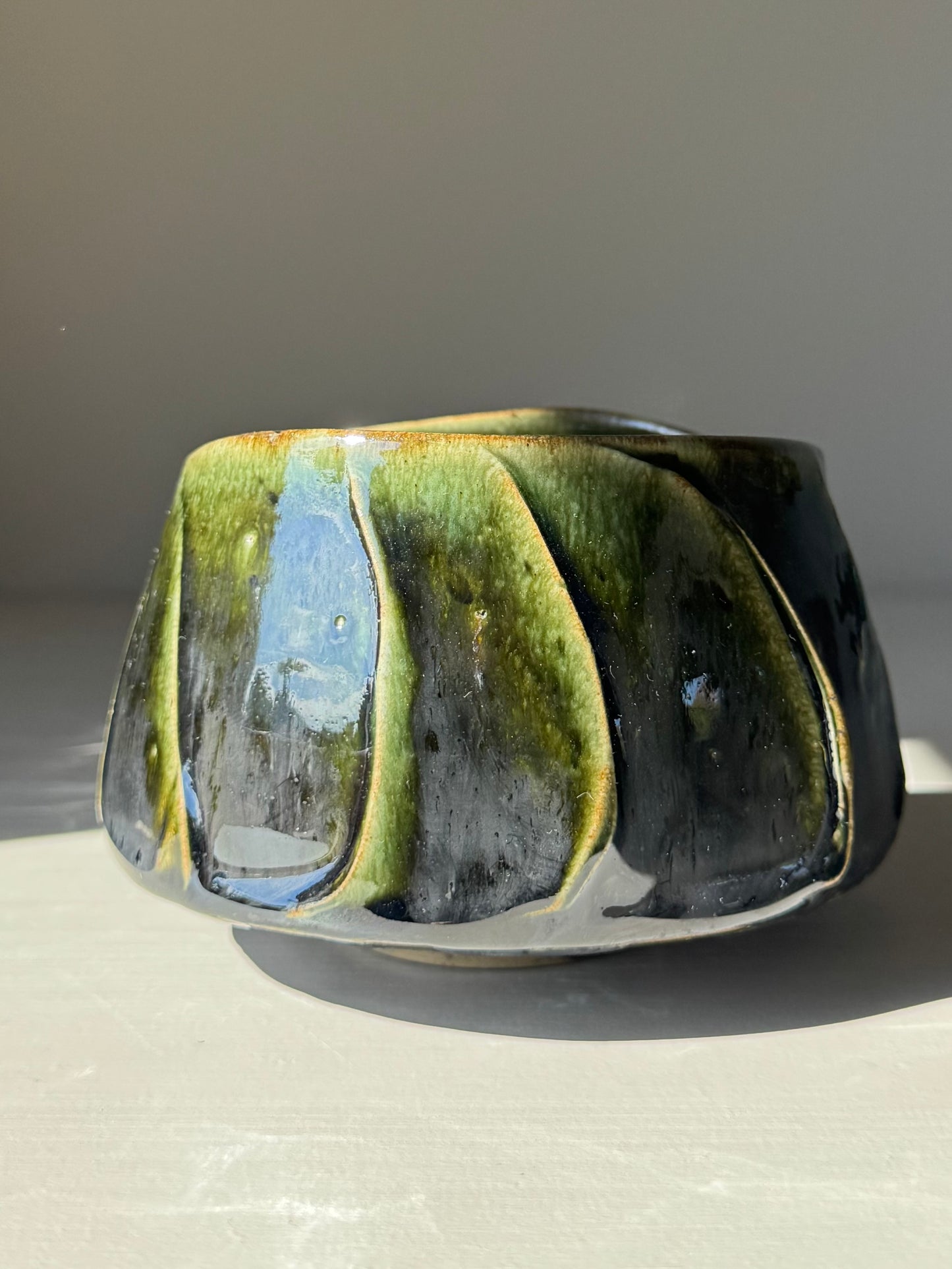 Gestructureerde Matcha Kom - Hinoki Serie #01