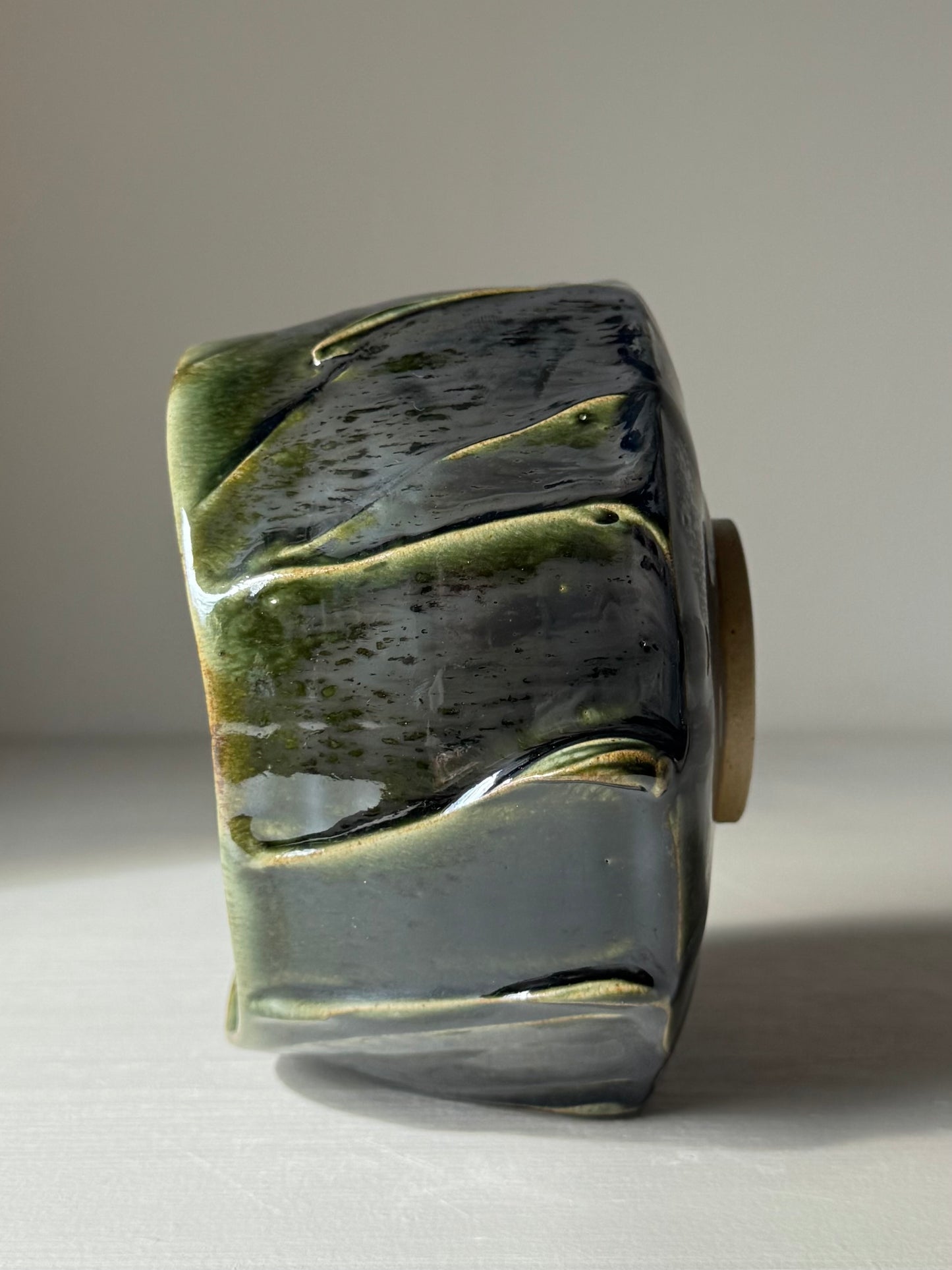 Textured Matcha Bowl - Hinoki Series #09