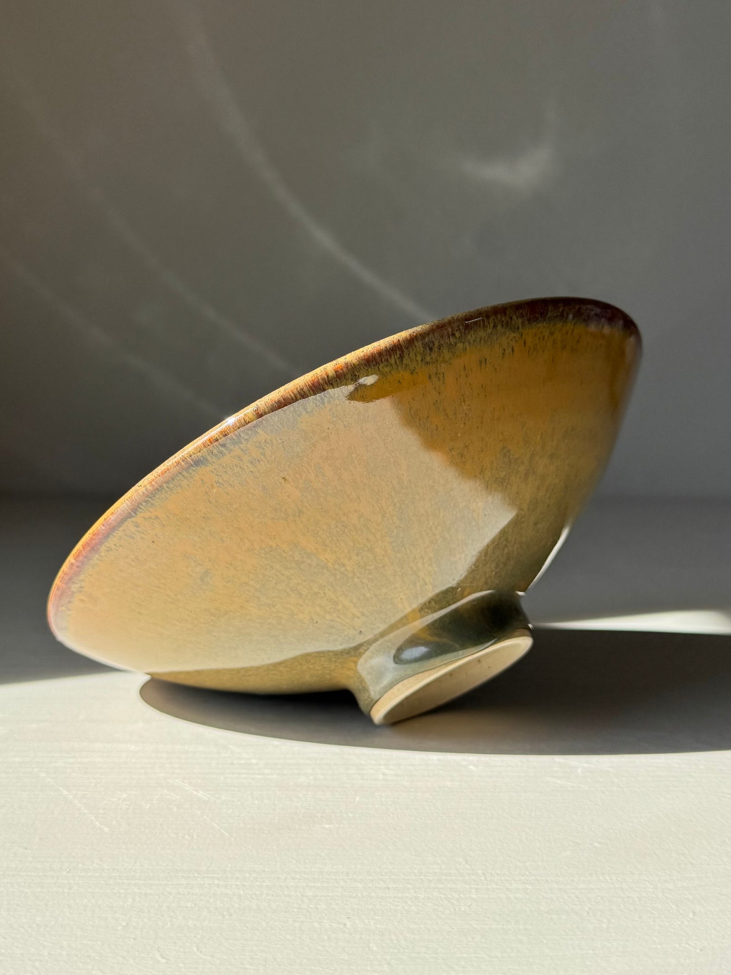 Shallow Dish - Tenmoku Glaze