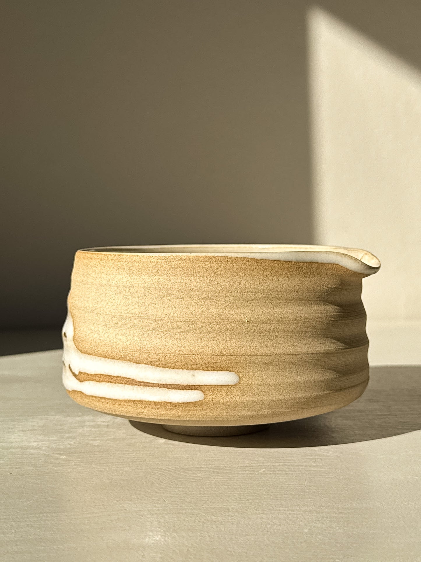 Matcha Bowl with Spout – Yuki #13