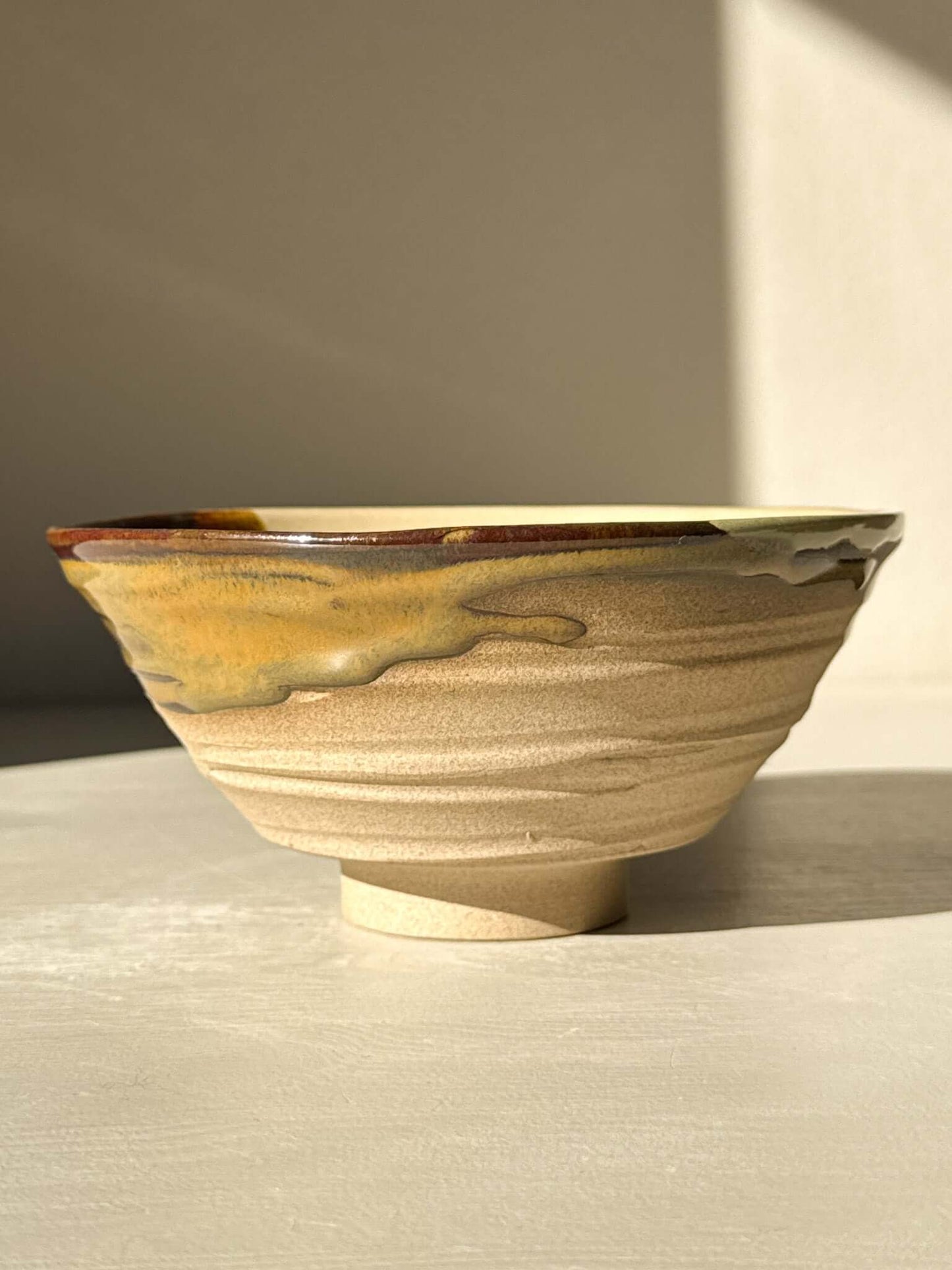 Textured Matcha Bowl – Inyo #01