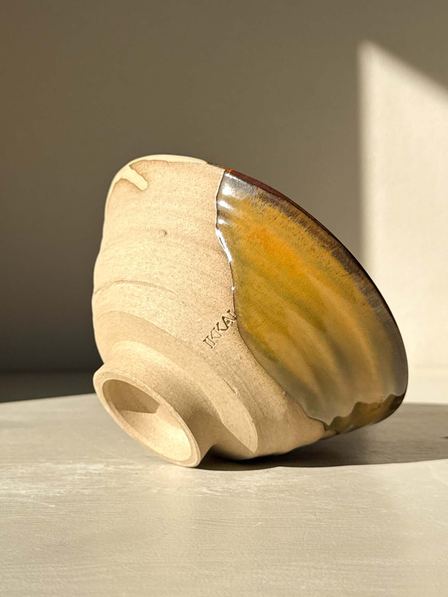 Textured Matcha Bowl – Inyo #02