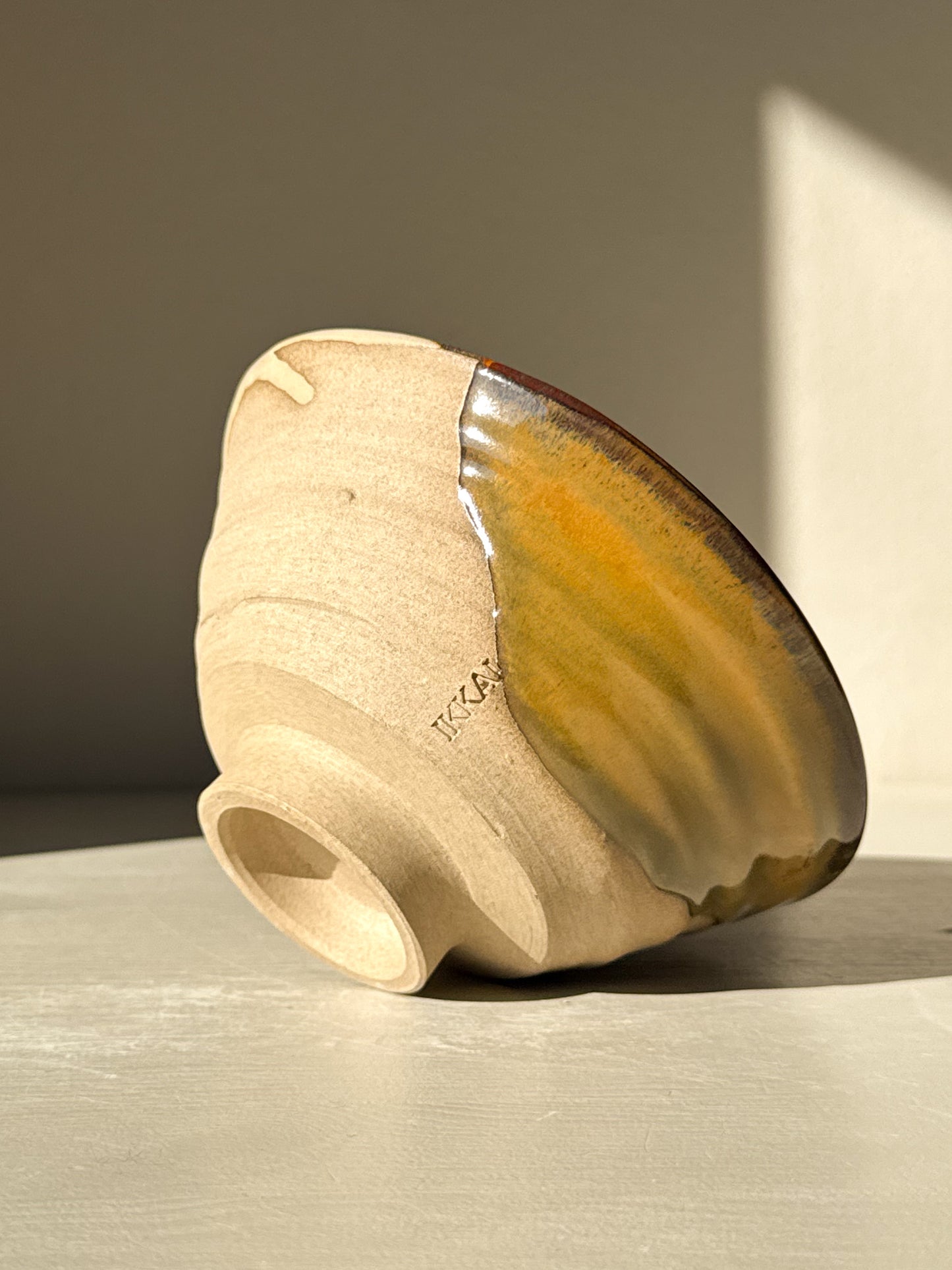 Textured Matcha Bowl – Inyo #02