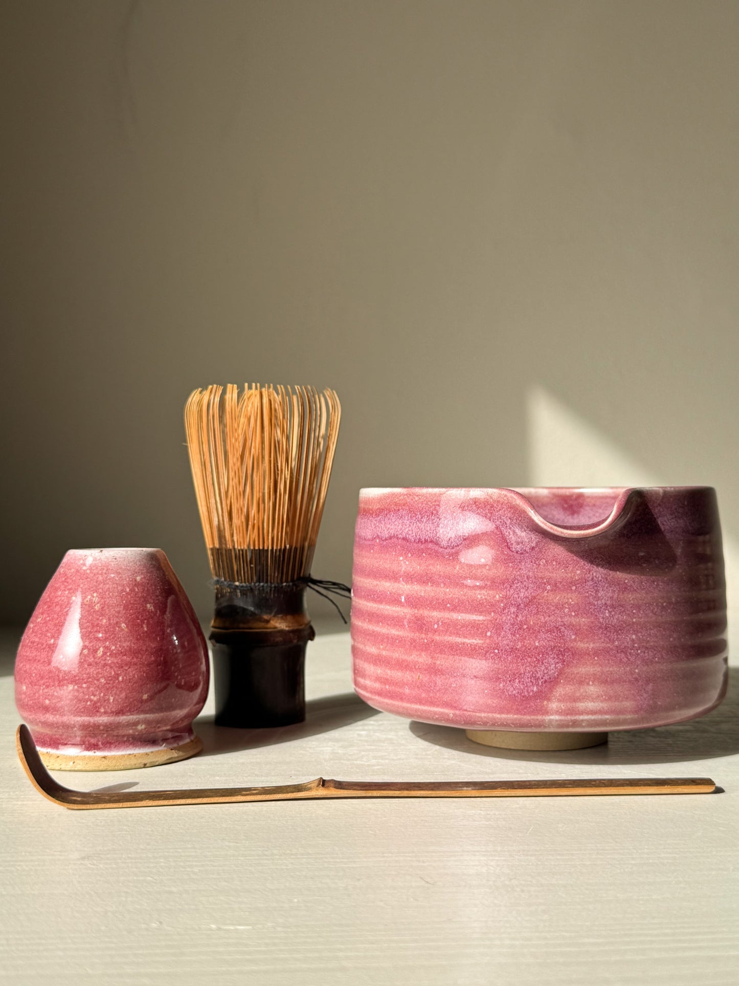 Matcha Bowl with Spout - Ume Series #03