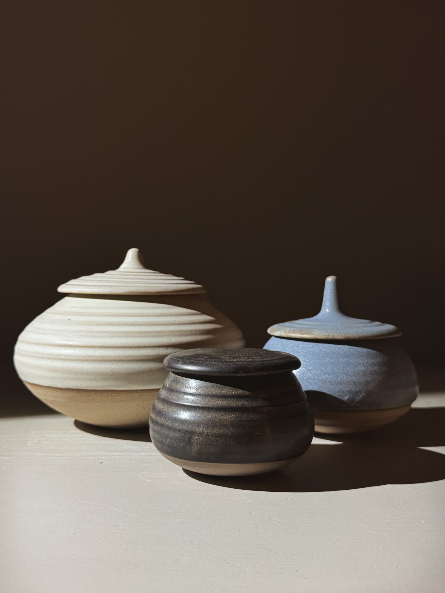 Lidded Jar - Black Truffle #03