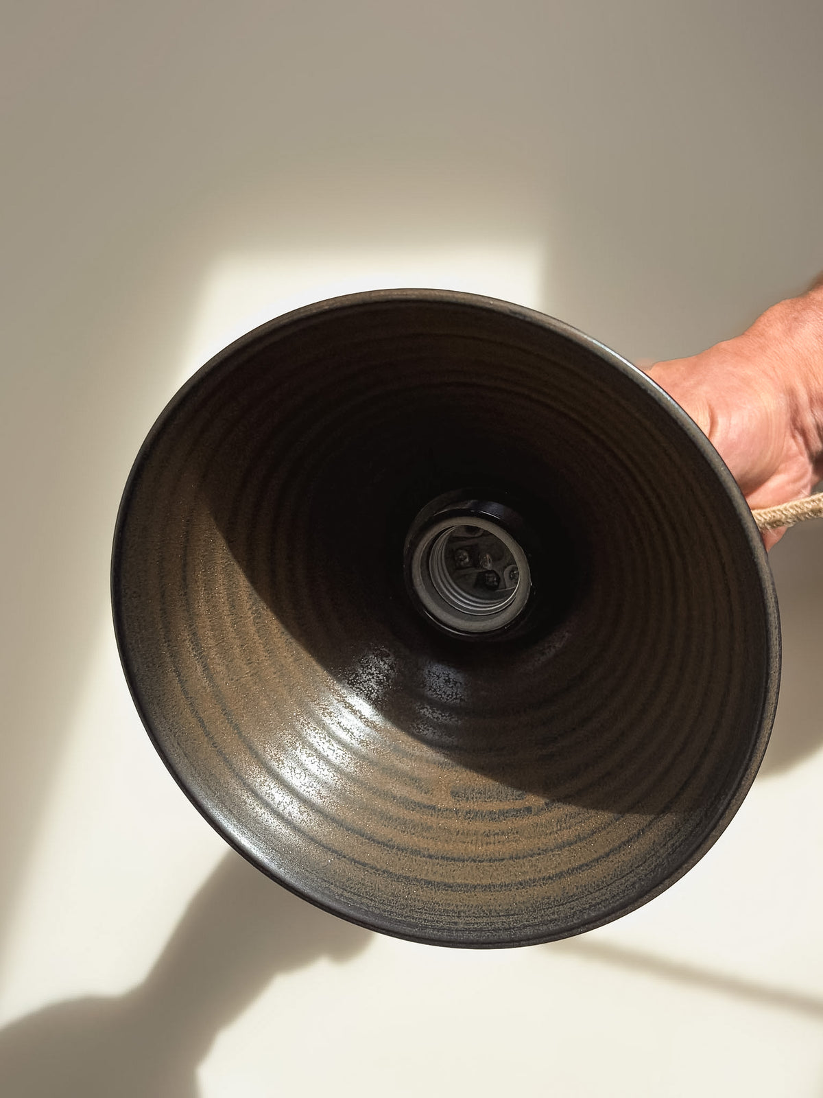 Ceramic Lamp Shade – Black Truffle #01