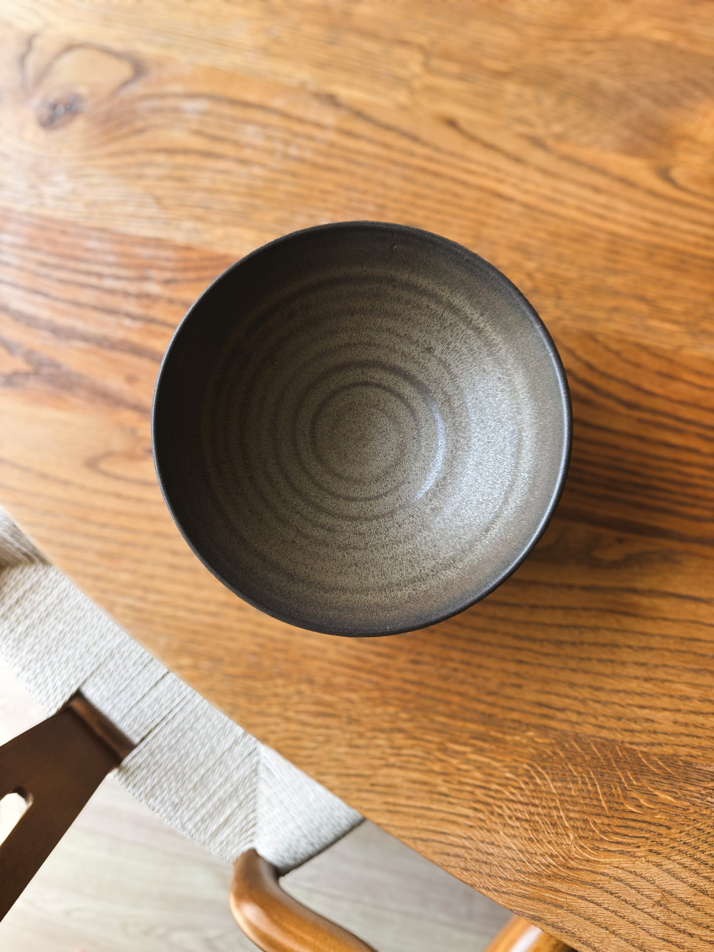 Small Footed Serving Bowl – Black Truffle