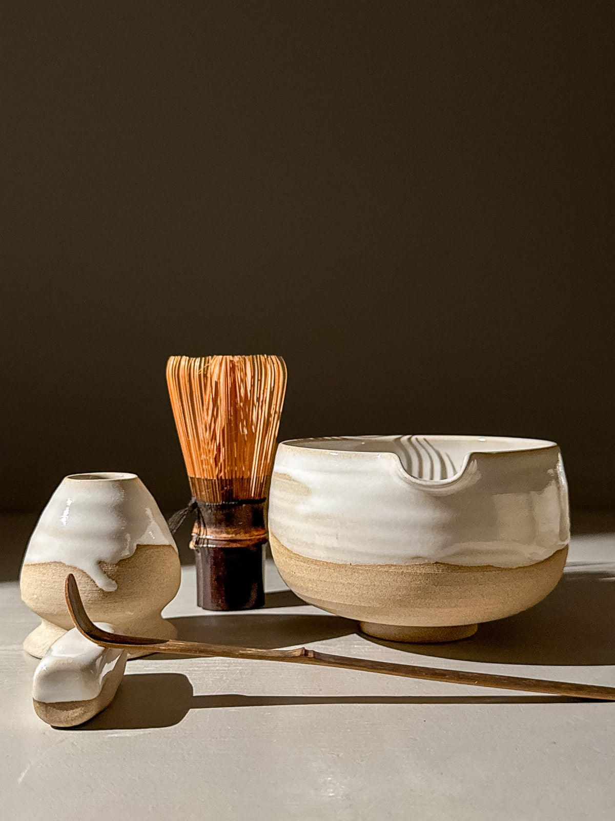 Matcha Bowl with Spout โ Yuki #06