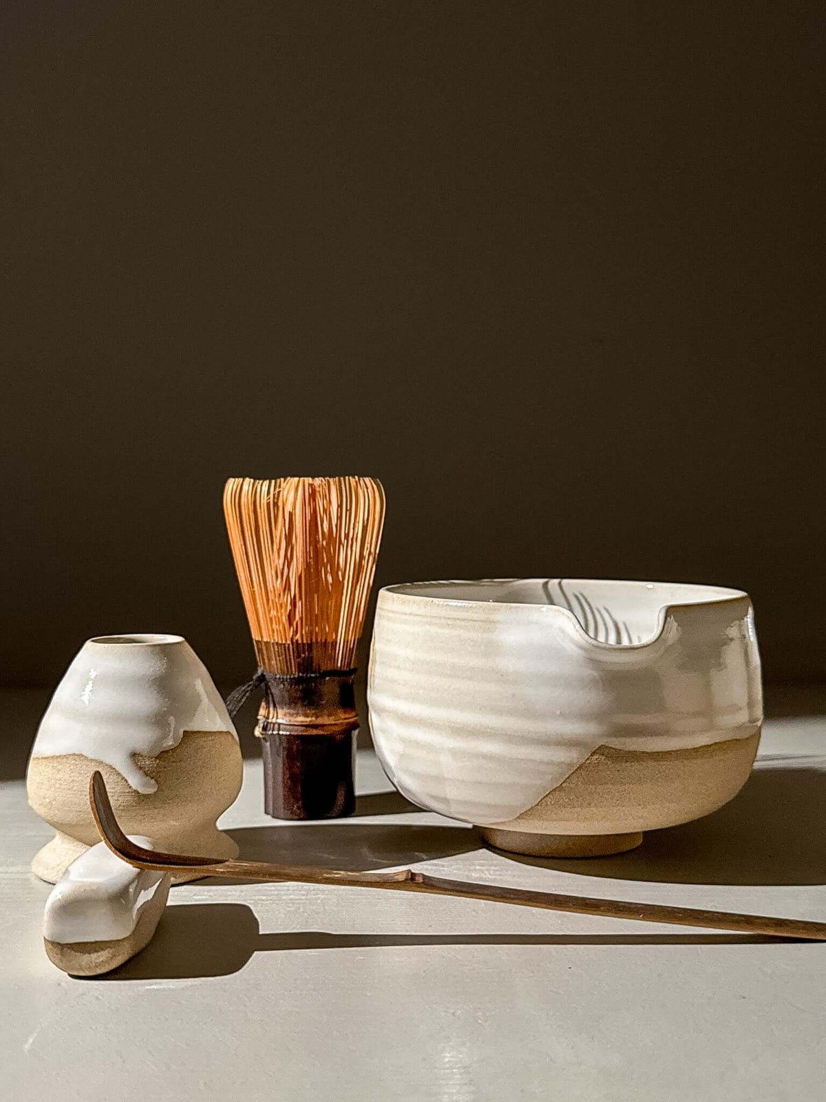 Matcha Bowl with Spout – Yuki #08