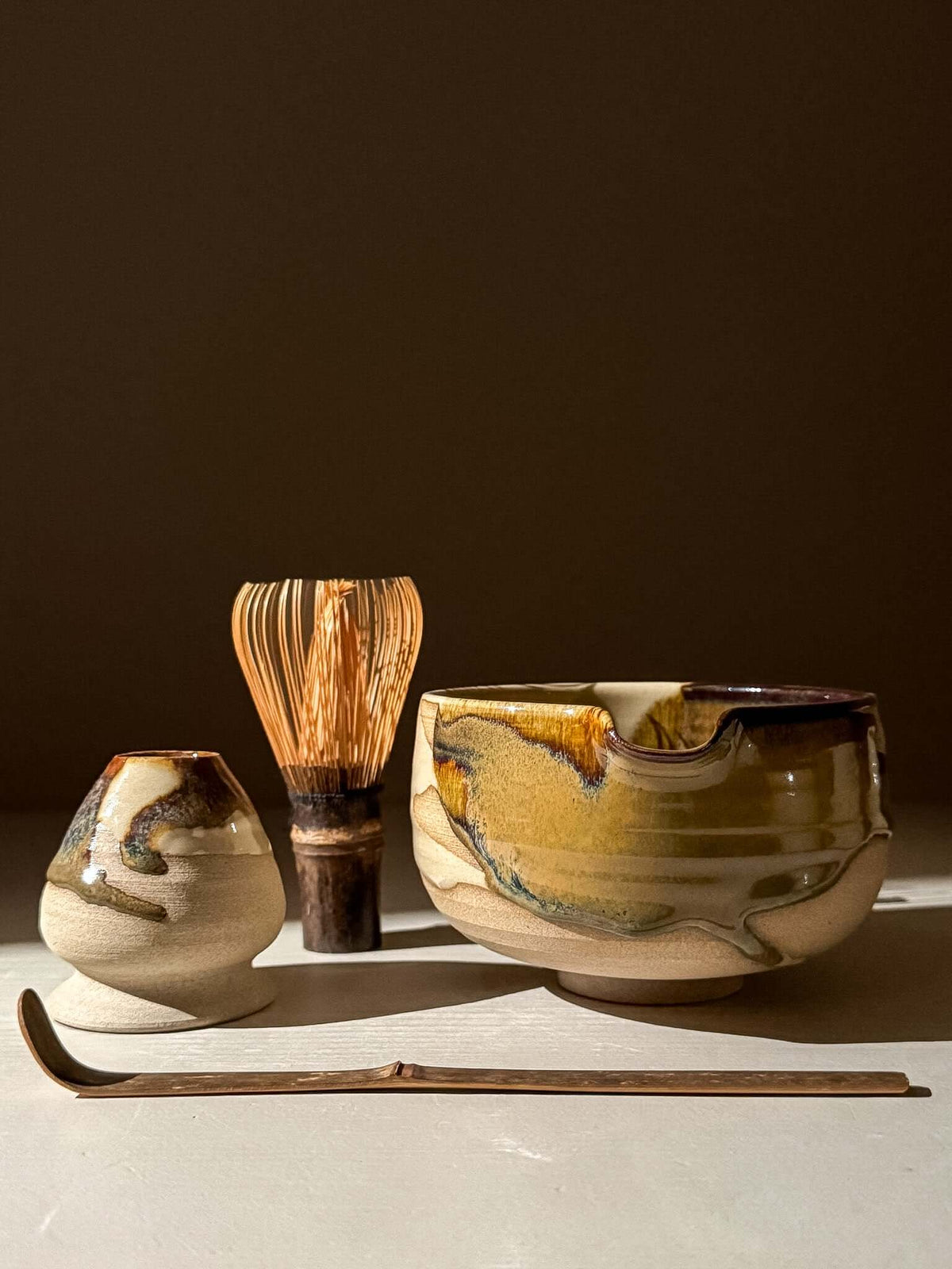 Matcha Bowl with Spout – Inyo #07
