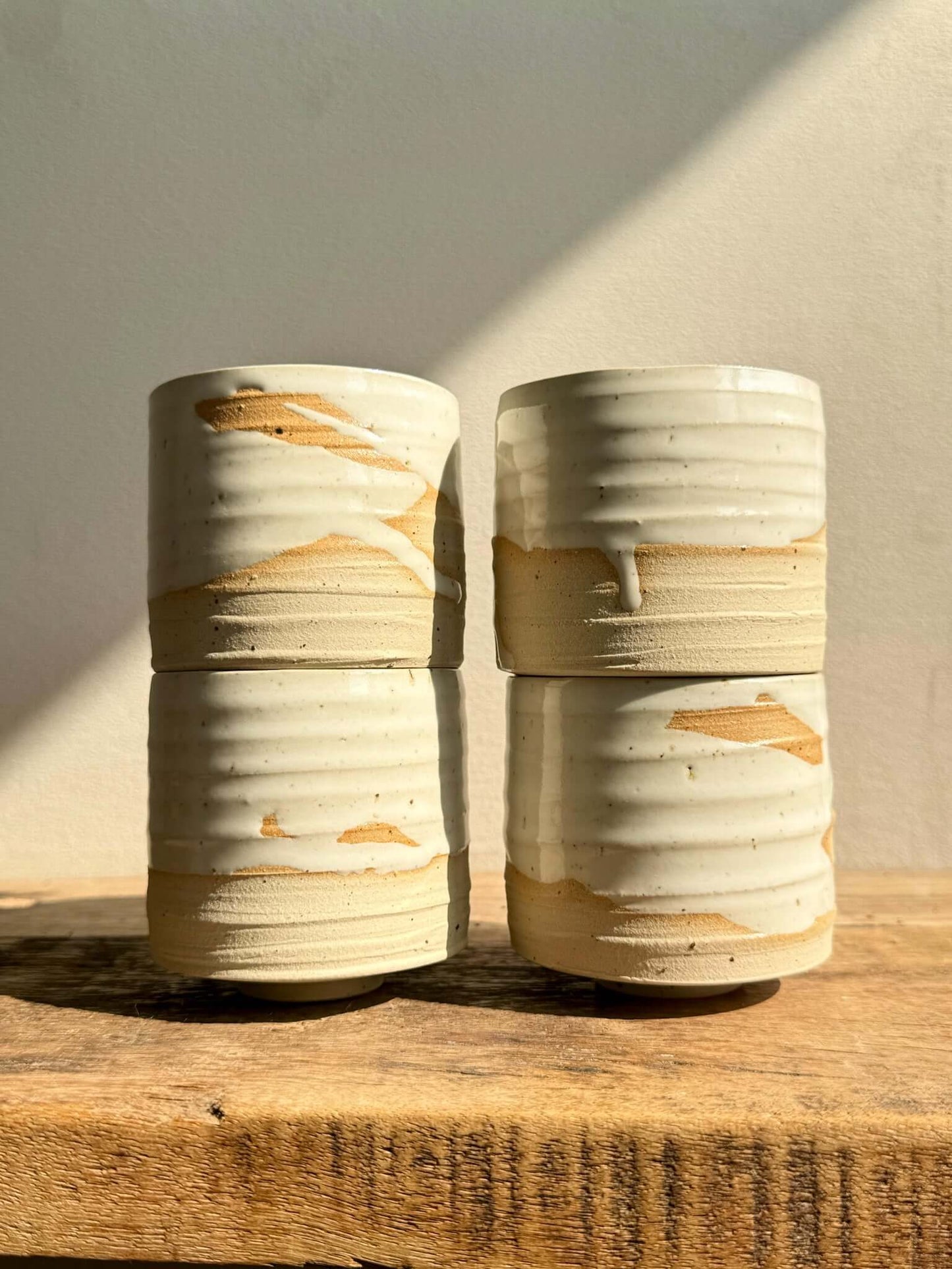 Yunomi Cups - Glossy White Glaze