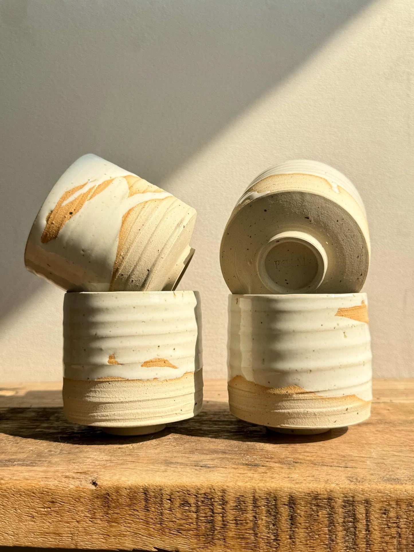 Yunomi Cups - Glossy White Glaze