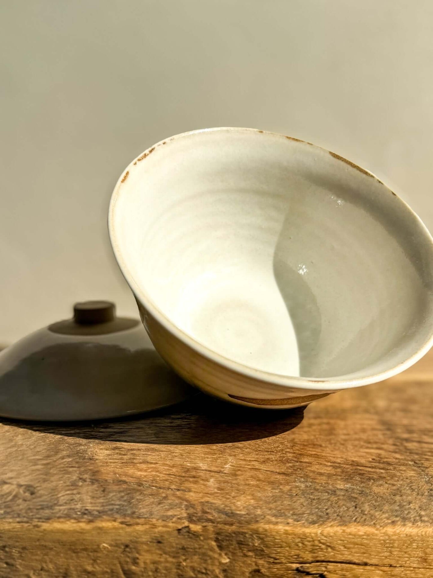 Rice Bowl with Lid - Yuki Series #04