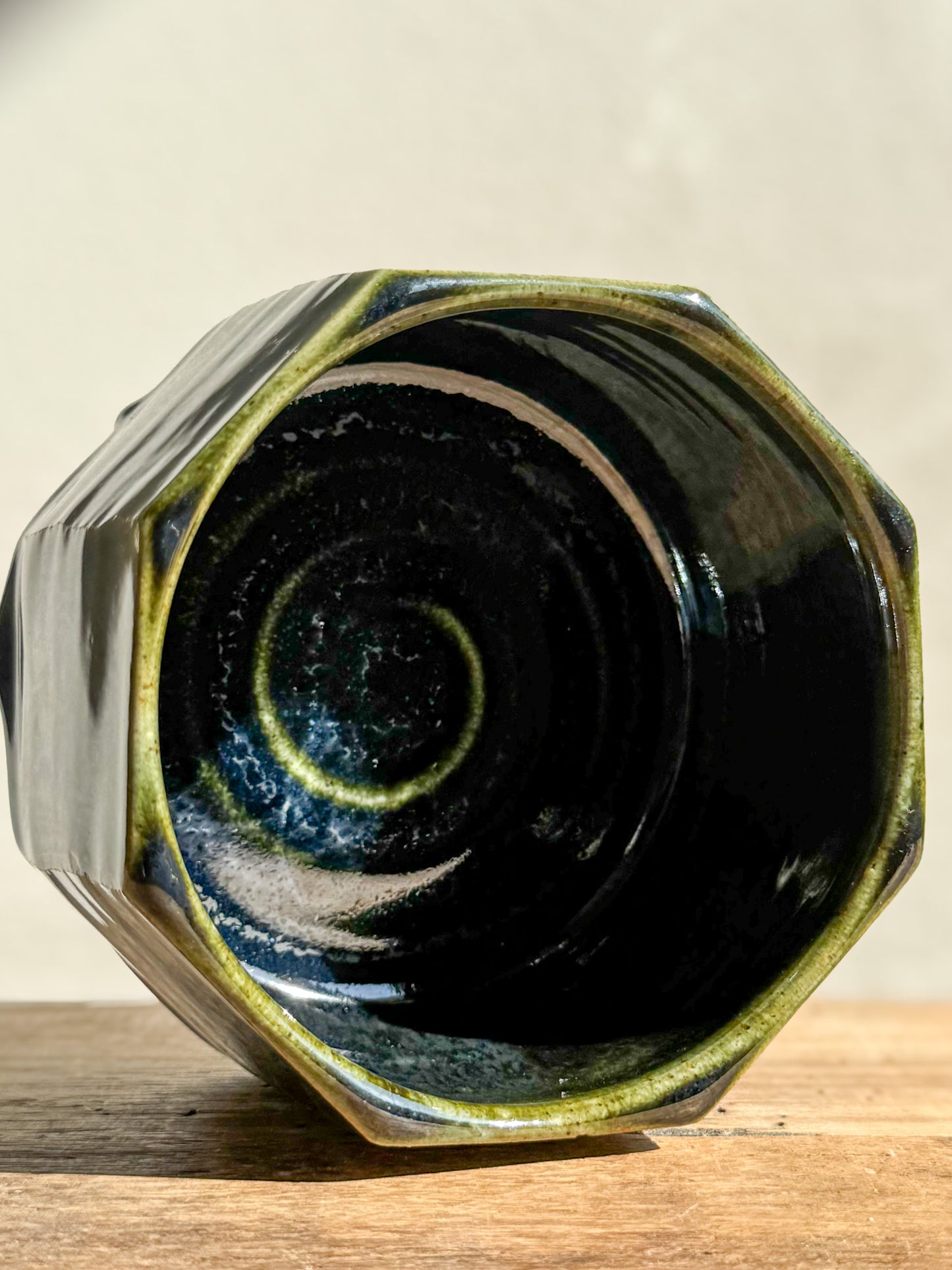 Faceted Matcha Bowl - Hinoki Series #02