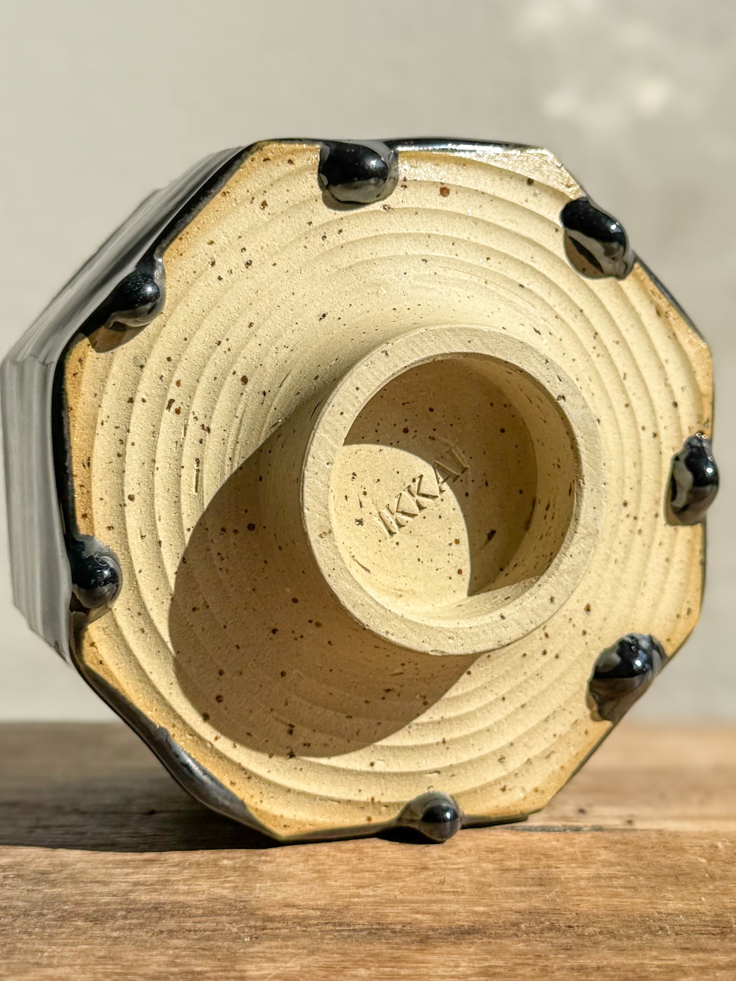 Faceted Matcha Bowl - Hinoki Series #02