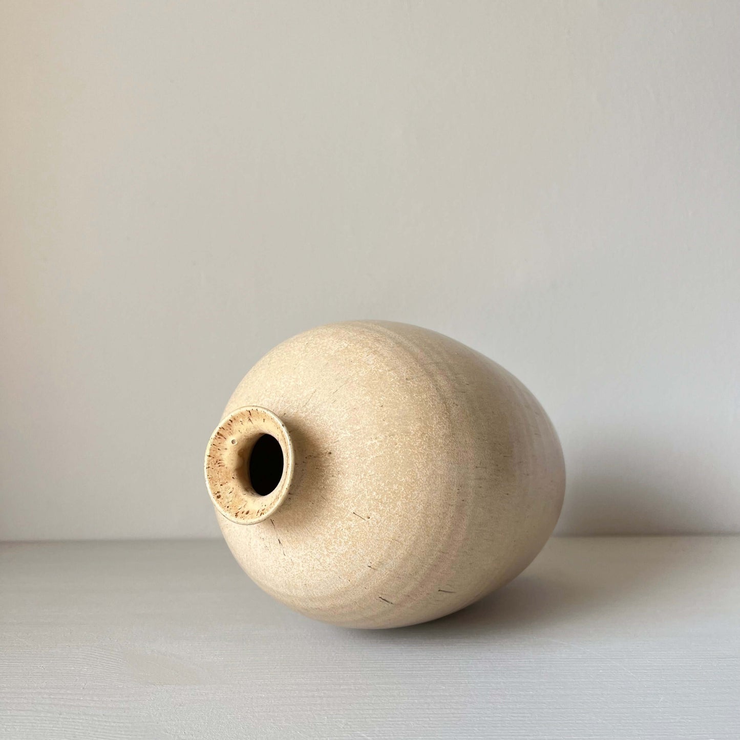 Large IKKAI ceramics Vase handmade - Pale Peach