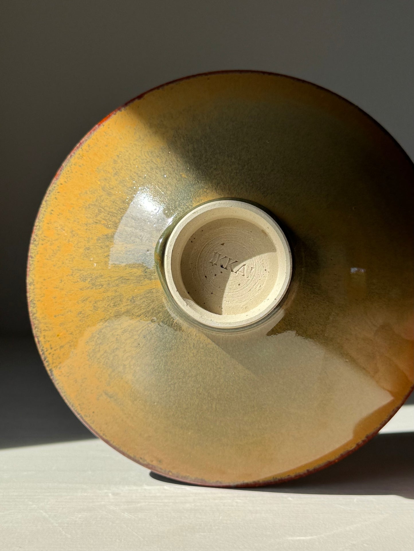 Shallow Dish - Tenmoku Glaze