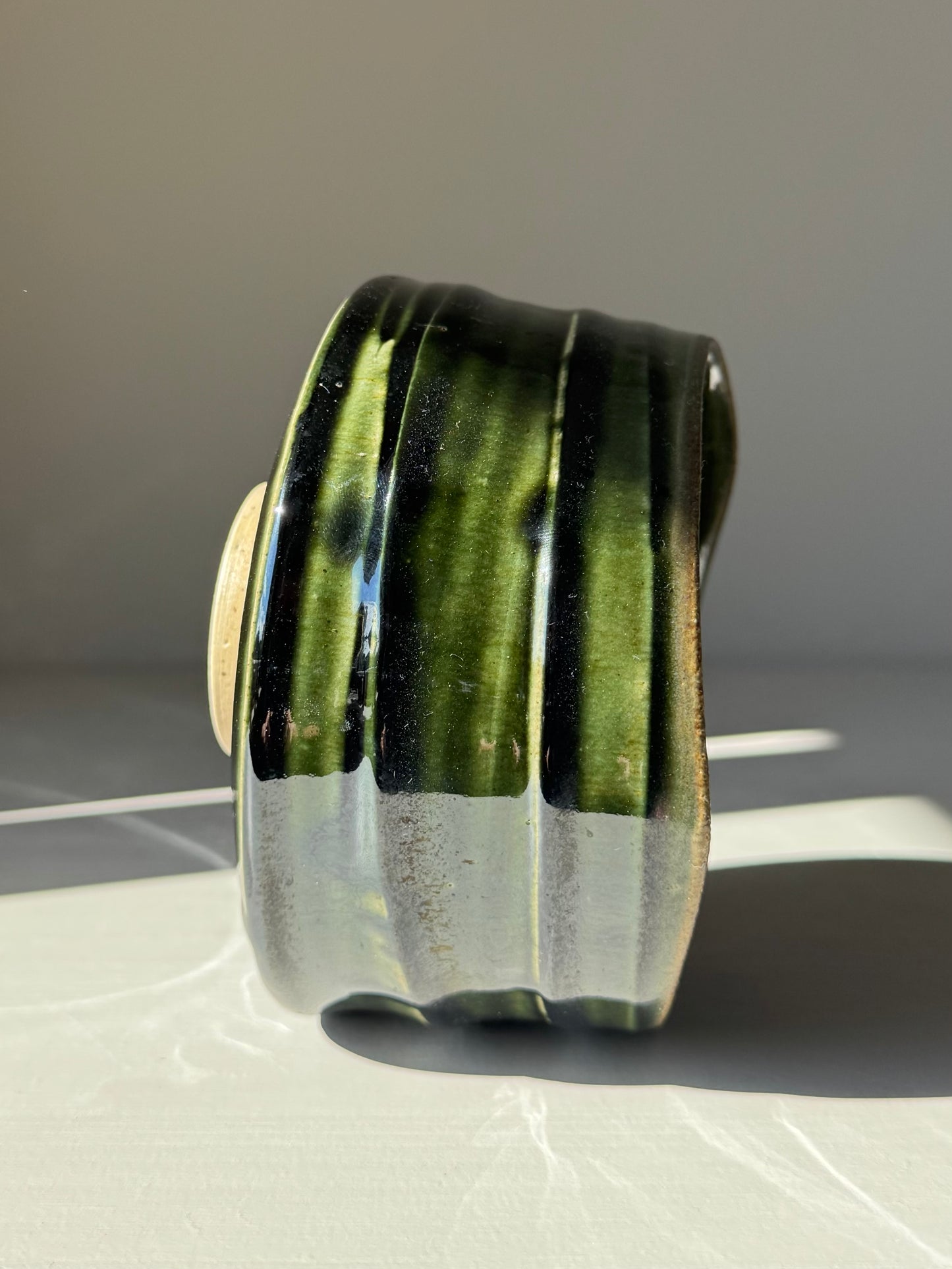 Textured Matcha Bowl - Hinoki Series #05