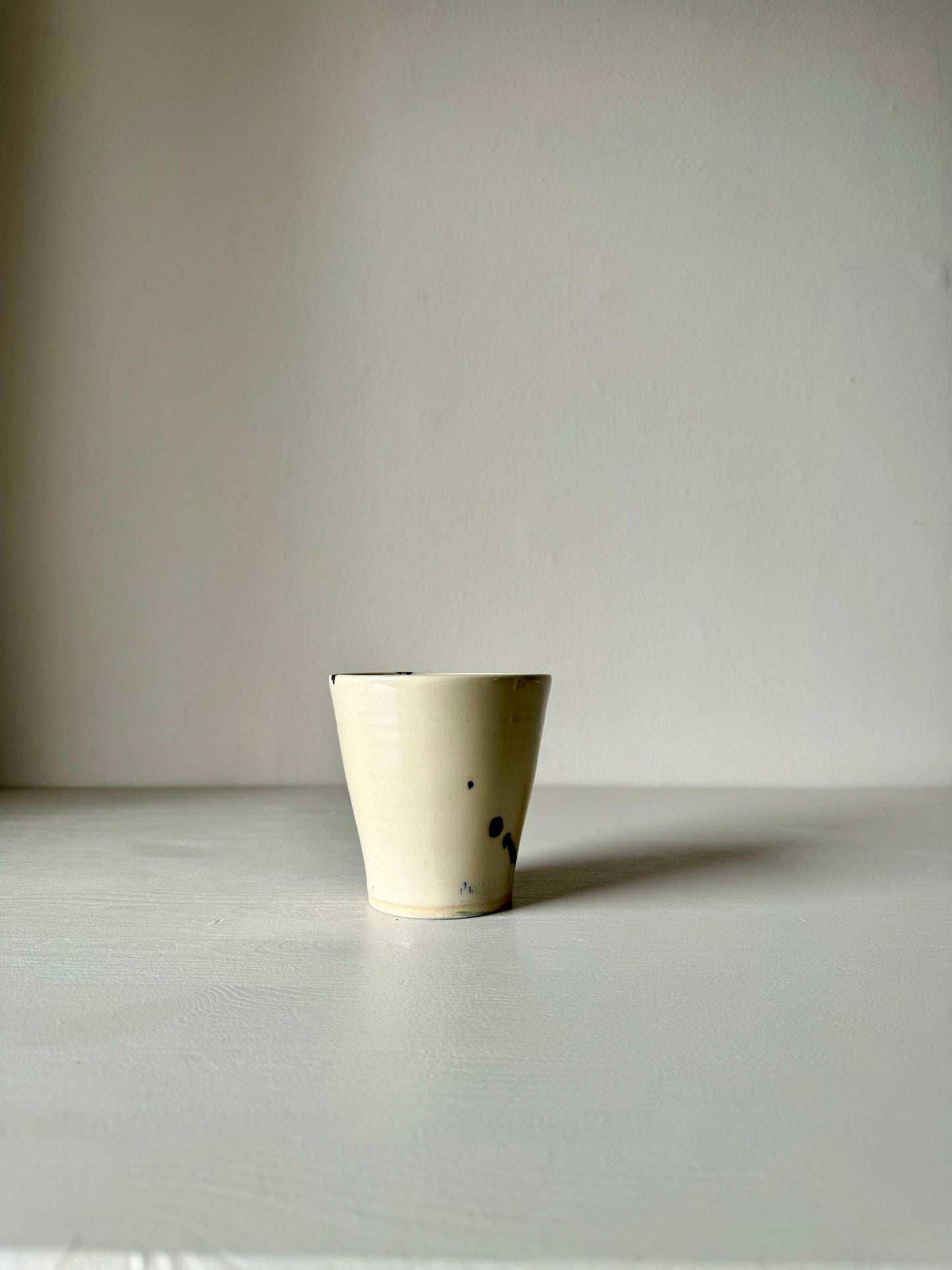 IKKAI Ceramics Coffee cup - Clear glaze & Cobalt Blue