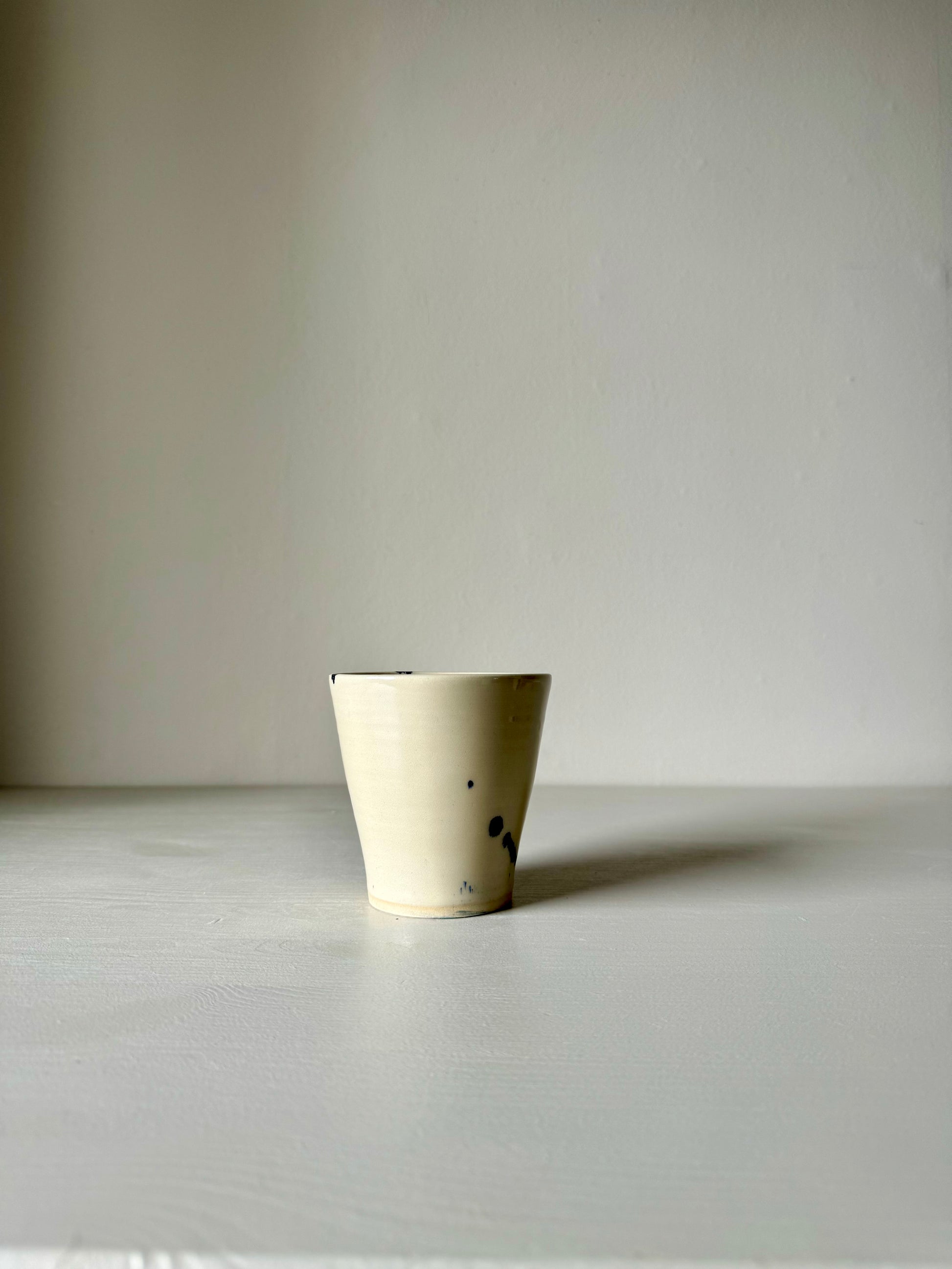 IKKAI Ceramics Coffee cup - Clear glaze & Cobalt Blue