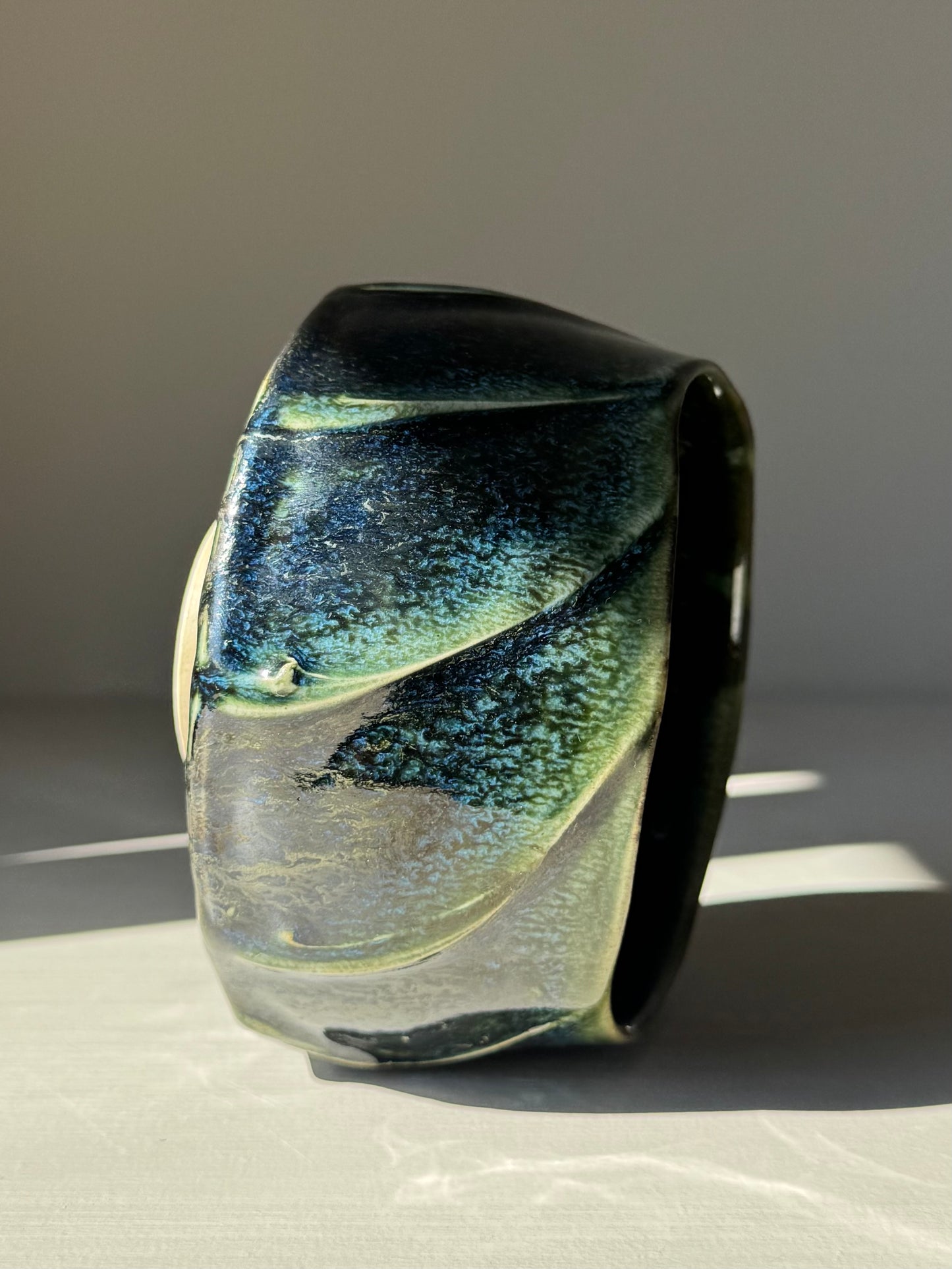Textured Matcha Bowl - Hinoki Series #02