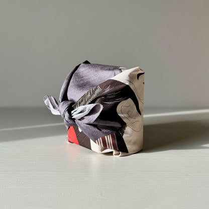 Small Furoshiki - Sharaku Gray