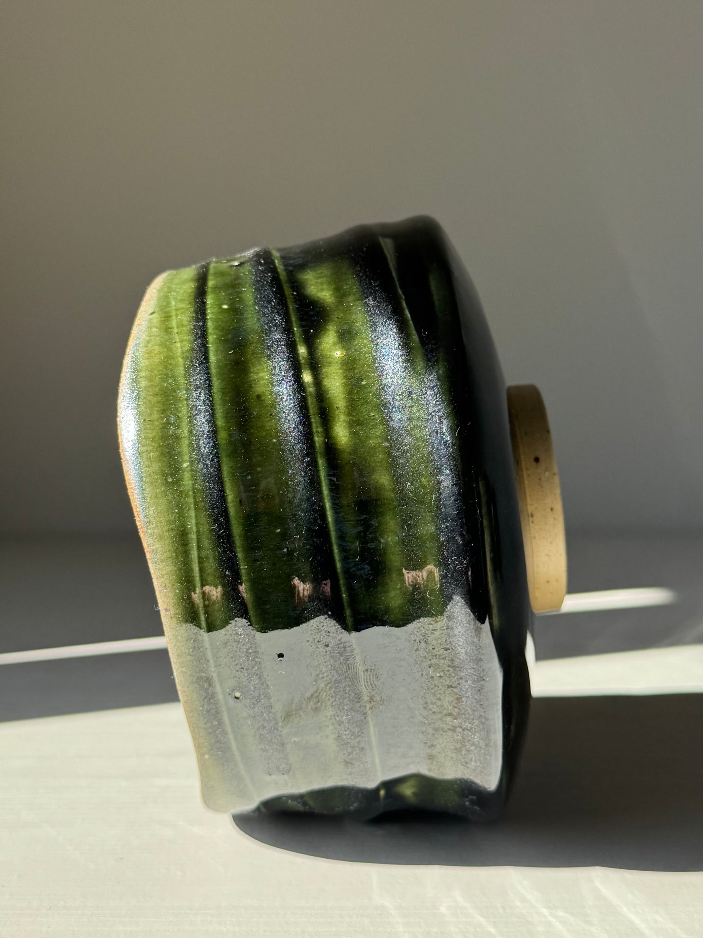 Textured Matcha Bowl - Hinoki Series #05