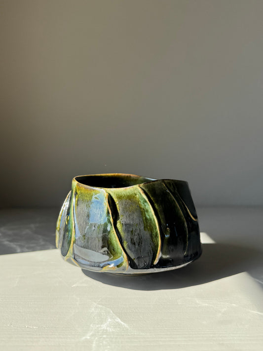 Textured Matcha Bowl - Hinoki Series #01