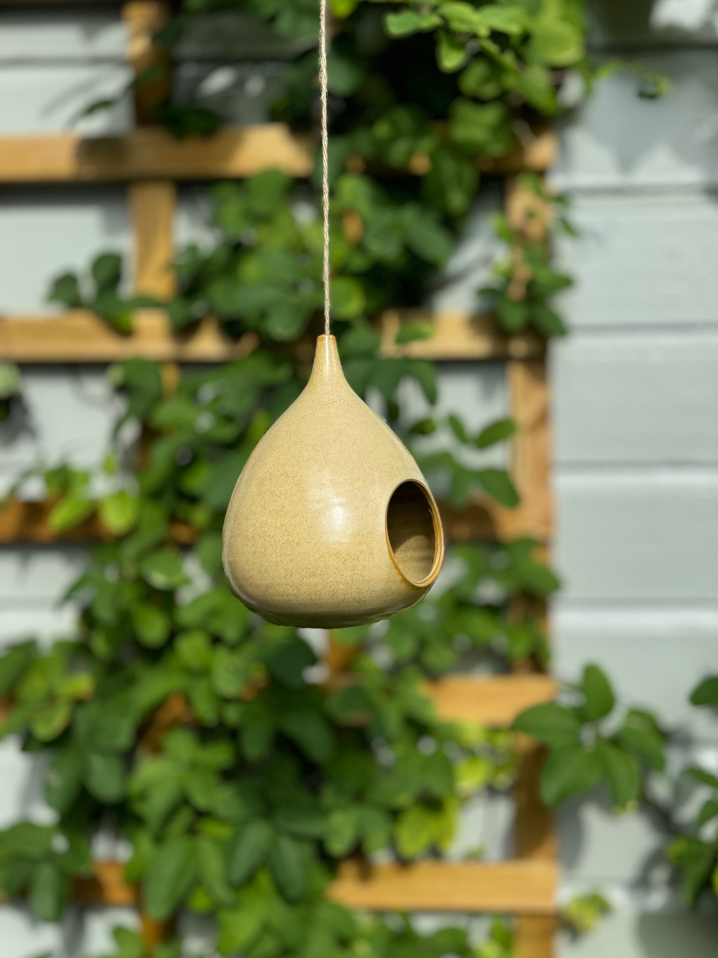 ceramic bird feeder handmade