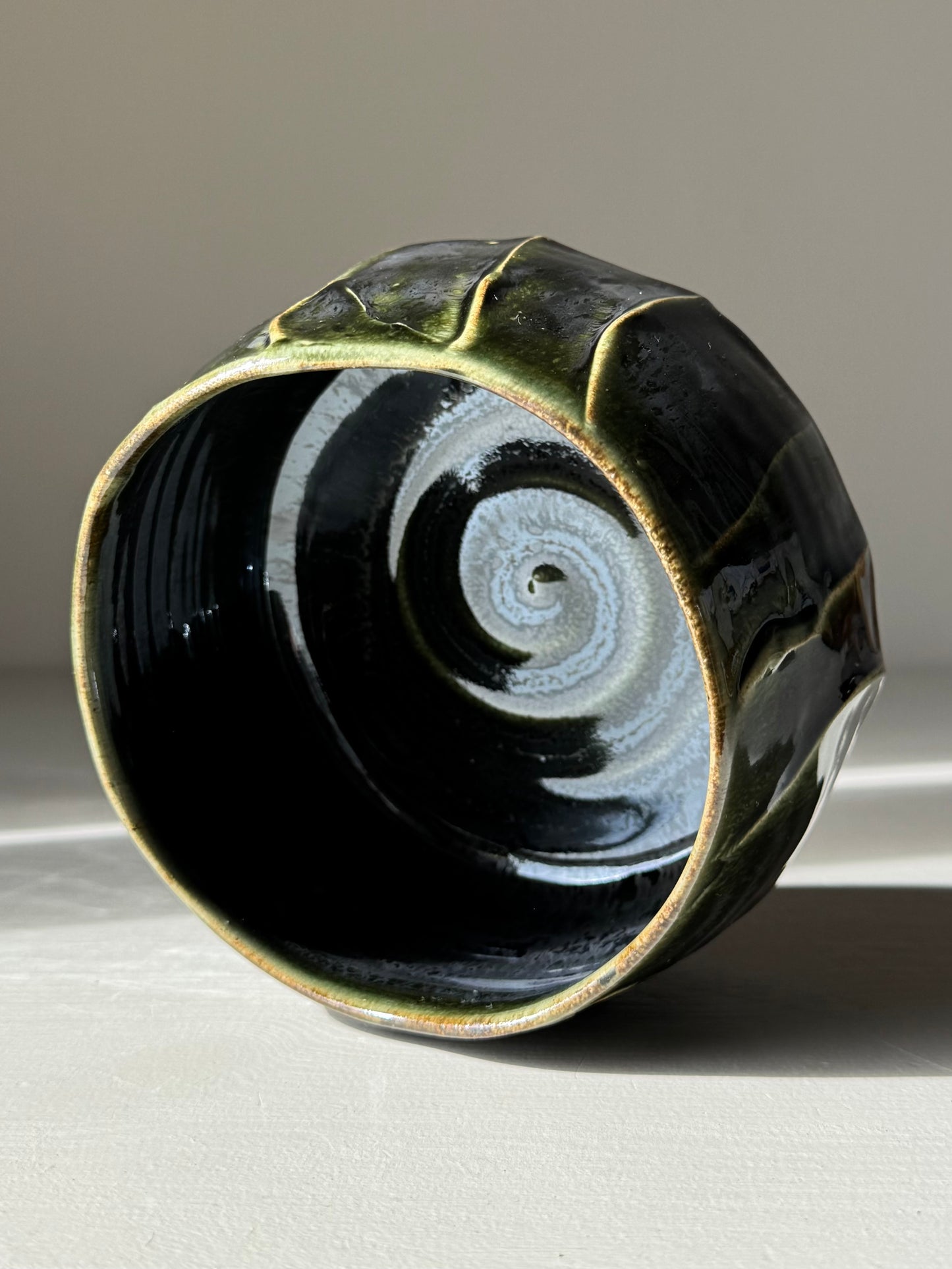Textured Matcha Bowl - Hinoki Series #06