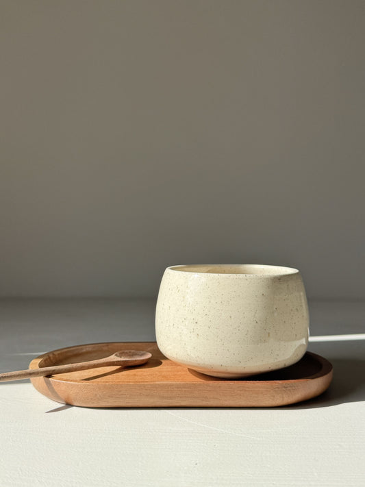 Cups - Speckled Clear Glaze