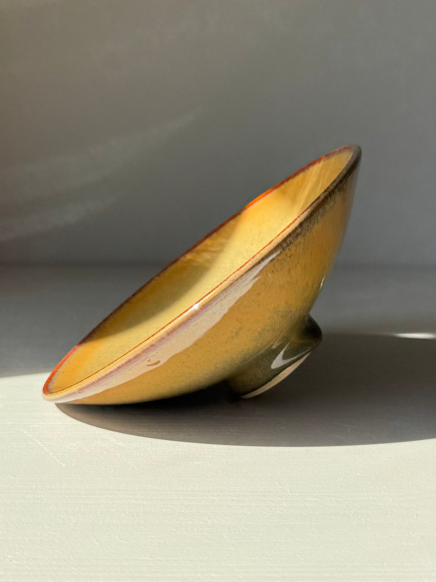 Shallow Dish - Tenmoku Glaze