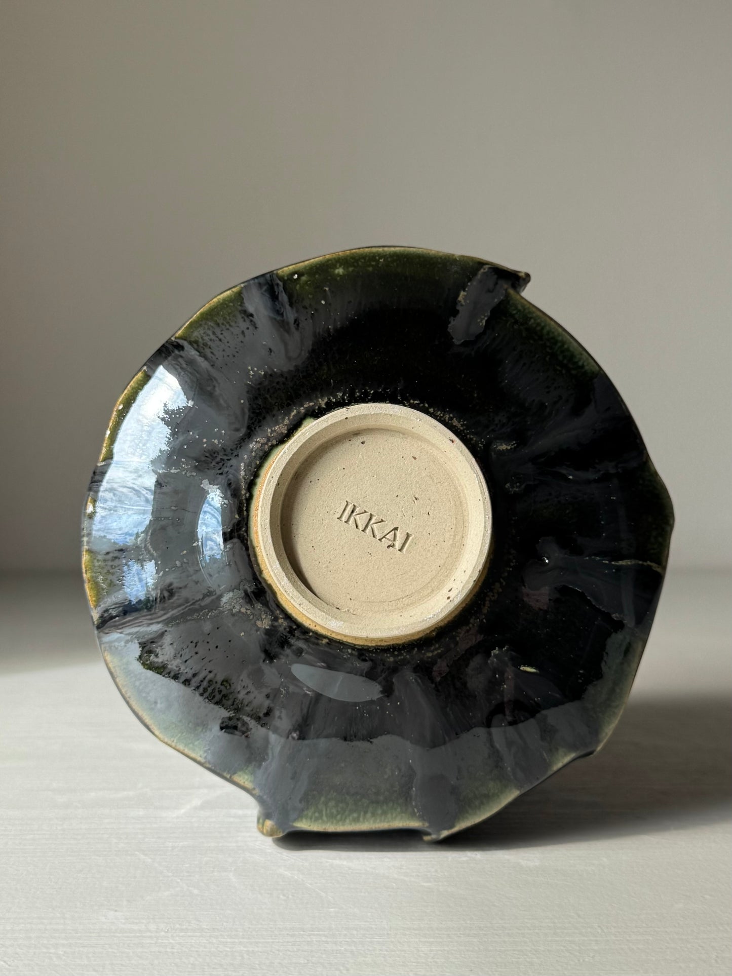 Textured Matcha Bowl - Hinoki Series #09